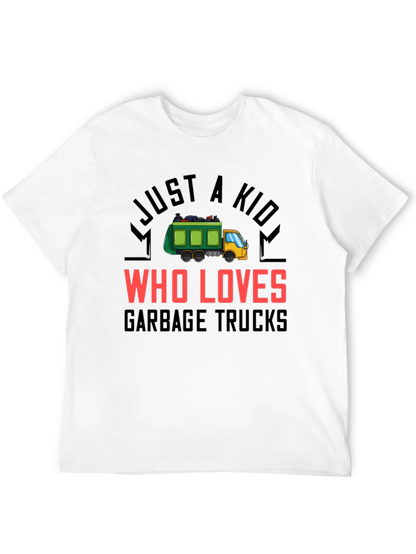 Black Garbage Truck Lover T-Shirt view 12