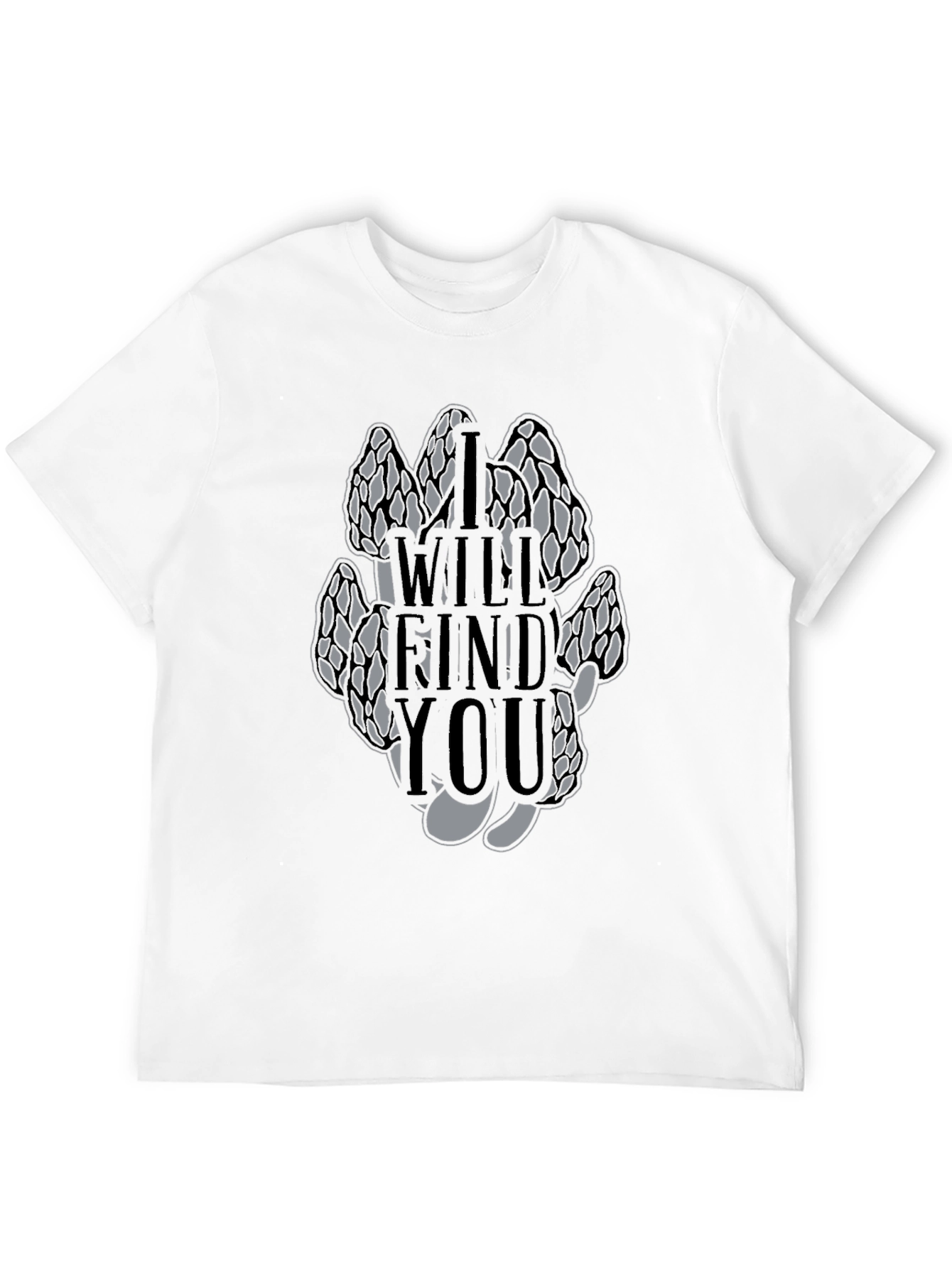 Black Morel Mushroom T-Shirt - I Will Find You view 12