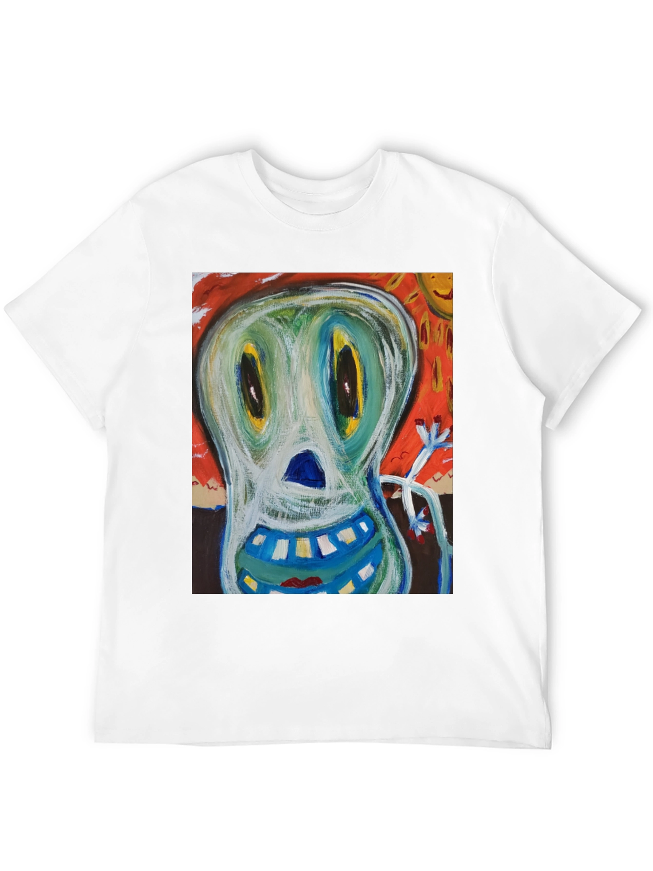 Black Abstract Art Graphic Tee - Quirky Style view 12