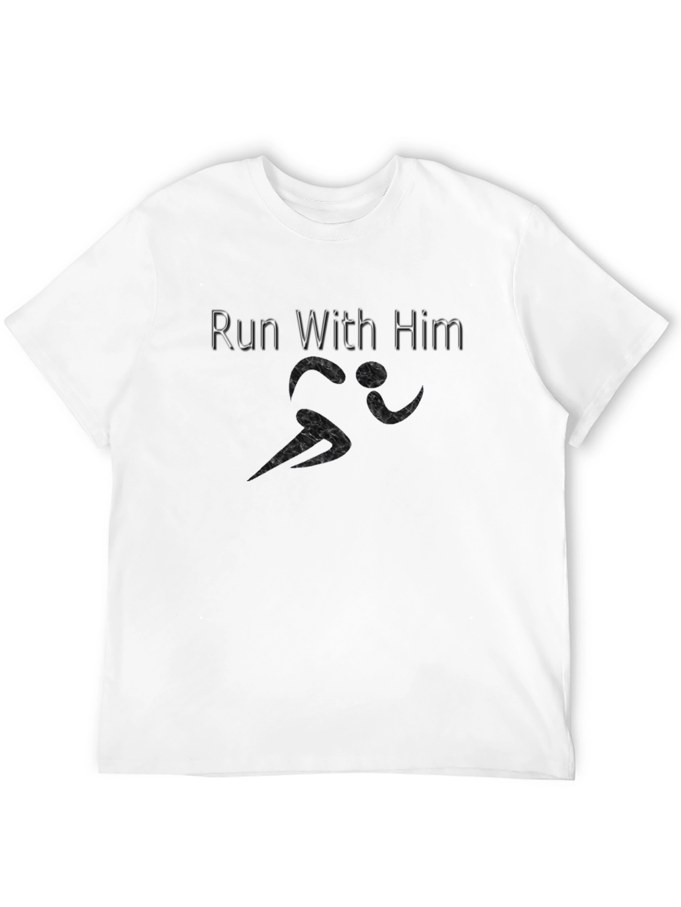 Black Run With Him Black Graphic Tee view 12