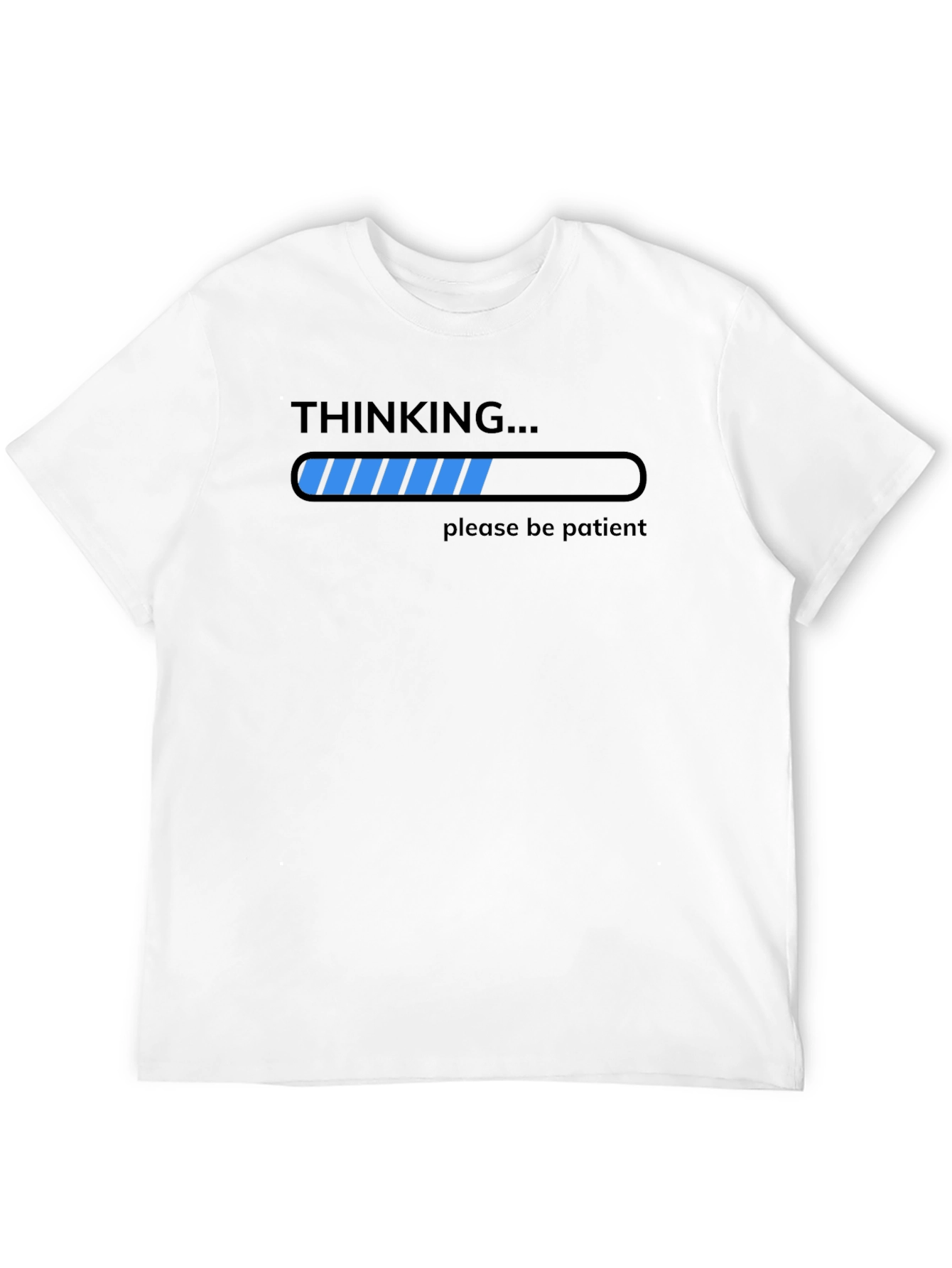 Black Thinking Please Be Patient T-Shirt view 12