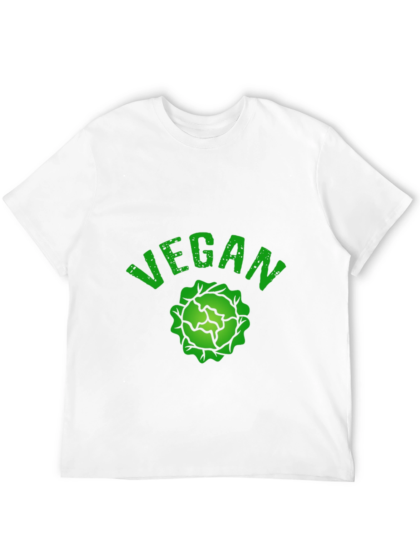 Black Vegan Cabbage Graphic T-Shirt - Black view 12