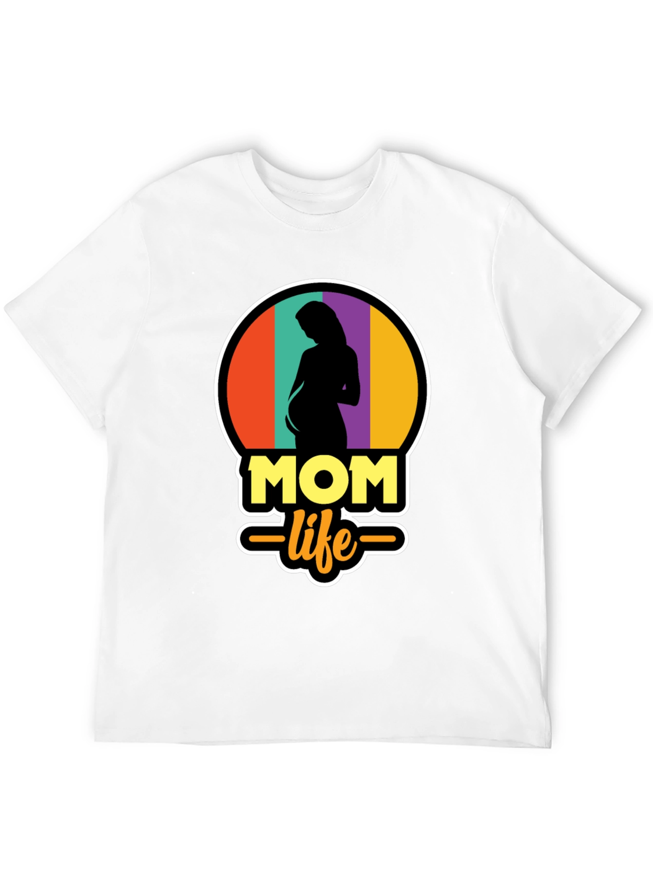 Black Mom Life T-Shirt - Pregnancy Tee view 12