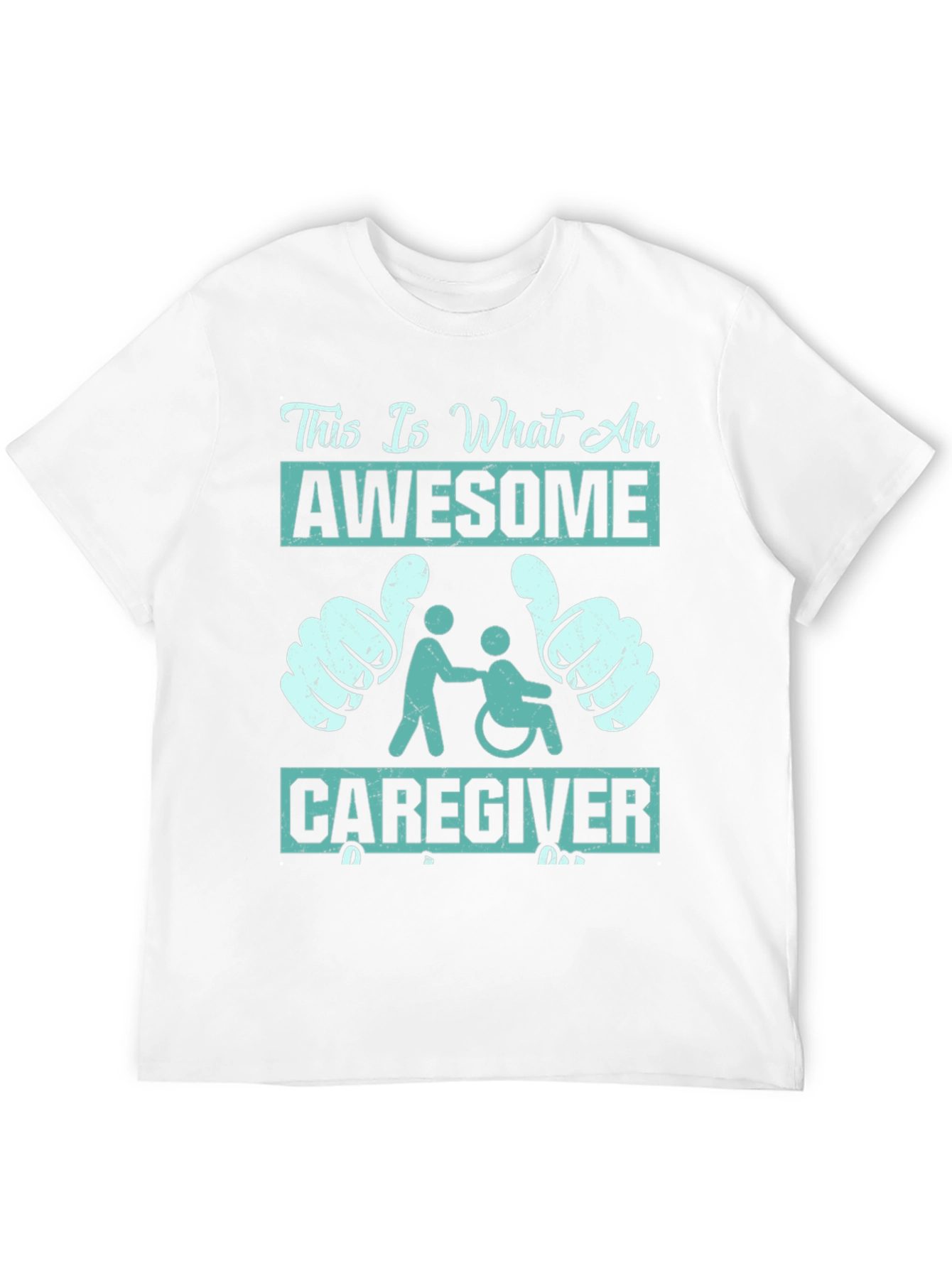 Black Awesome Caregiver T-Shirt - Support & Appreciation view 12