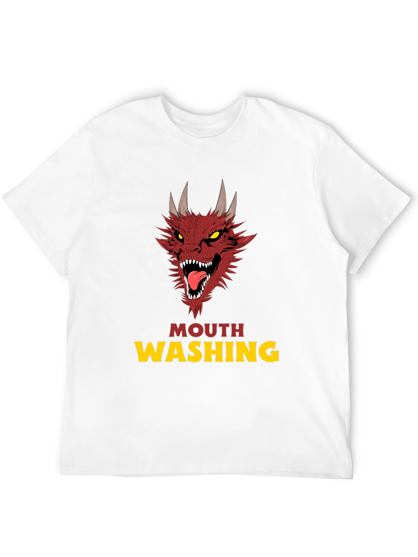 Black Mouth Washing Dragon Graphic T-Shirt - Black view 12