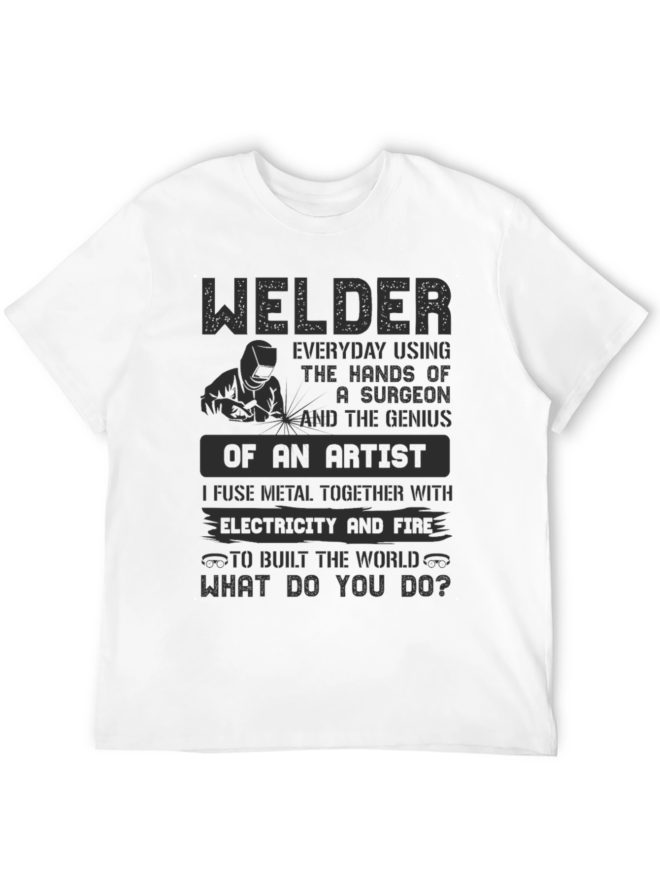 Black Welder Artist T-Shirt - Everyday Hero Apparel view 12