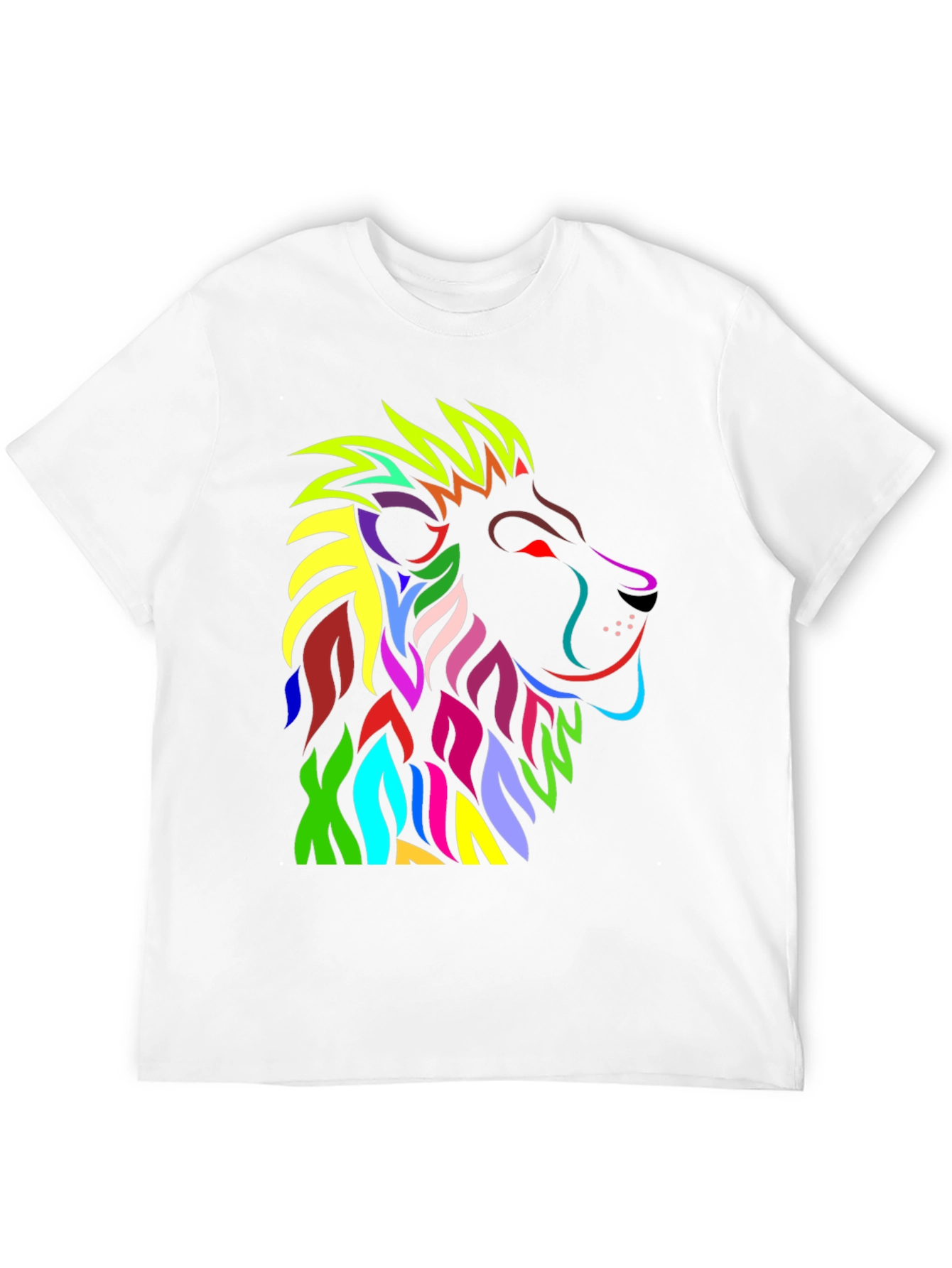 Vibrant Lion Graphic T-Shirt - Bold Colorful Design - 12