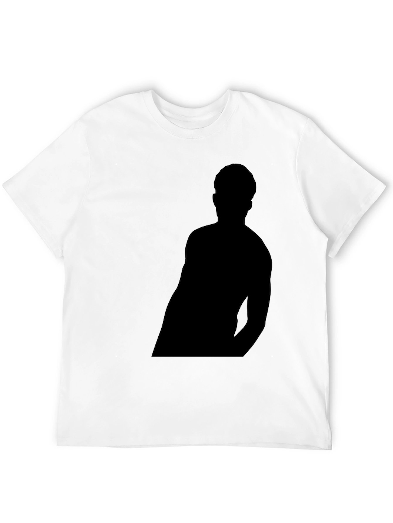 Black Black T-Shirt with Silhouette Graphic view 12