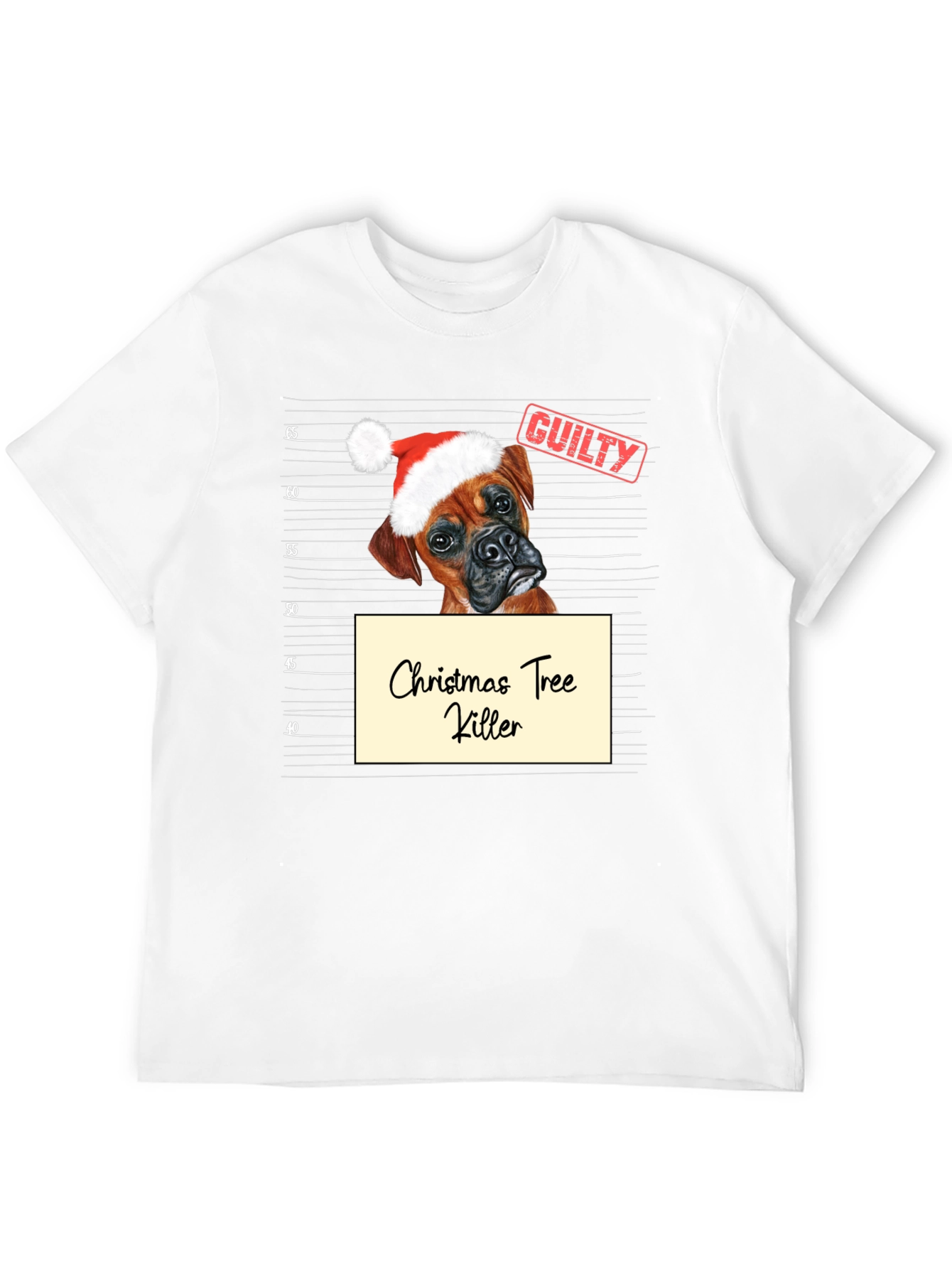 Black Christmas Tree Killer Dog T-Shirt view 12