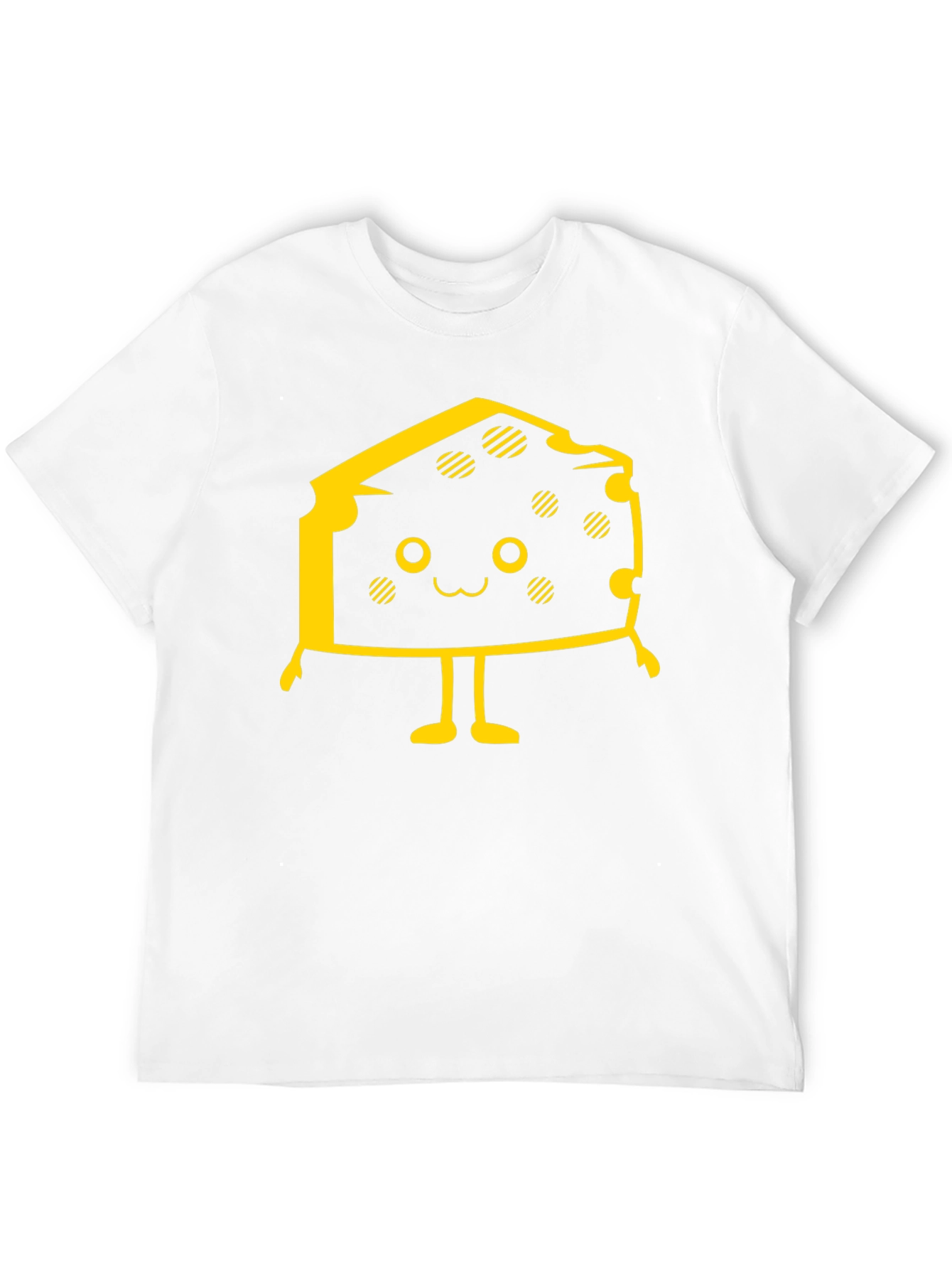 Black Cute Cheese Character Black T-Shirt view 12