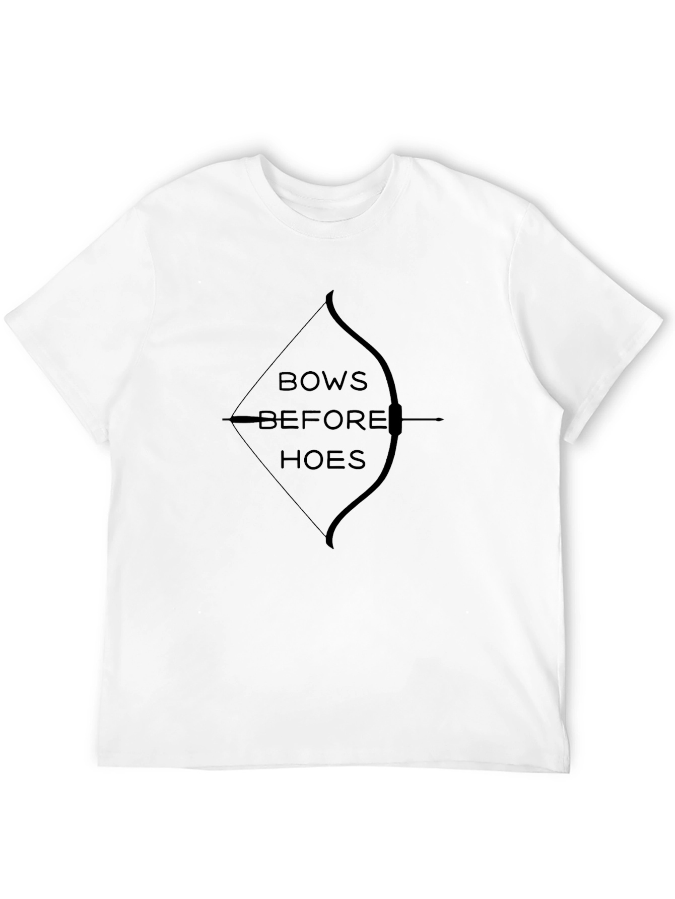 Black Bows Before Hoes Graphic Tee view 12