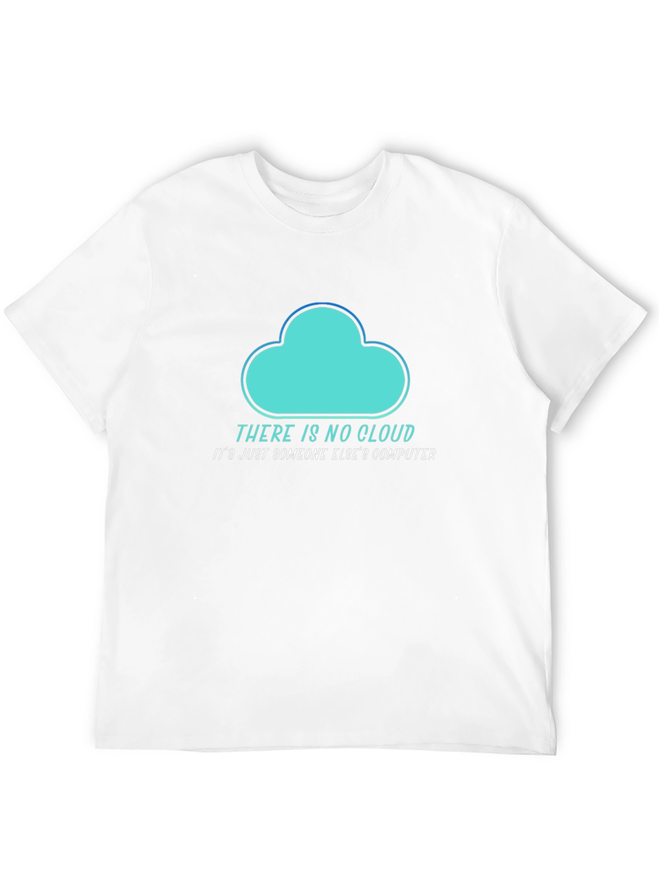 Black Funny Cloud Computing T-Shirt view 12