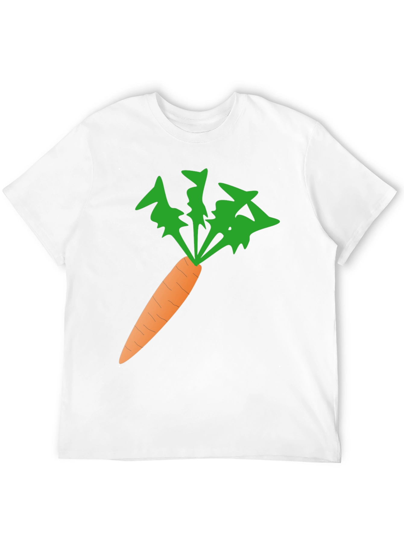 Black Men's Carrot Graphic Tee - Black Cotton Blend view 12