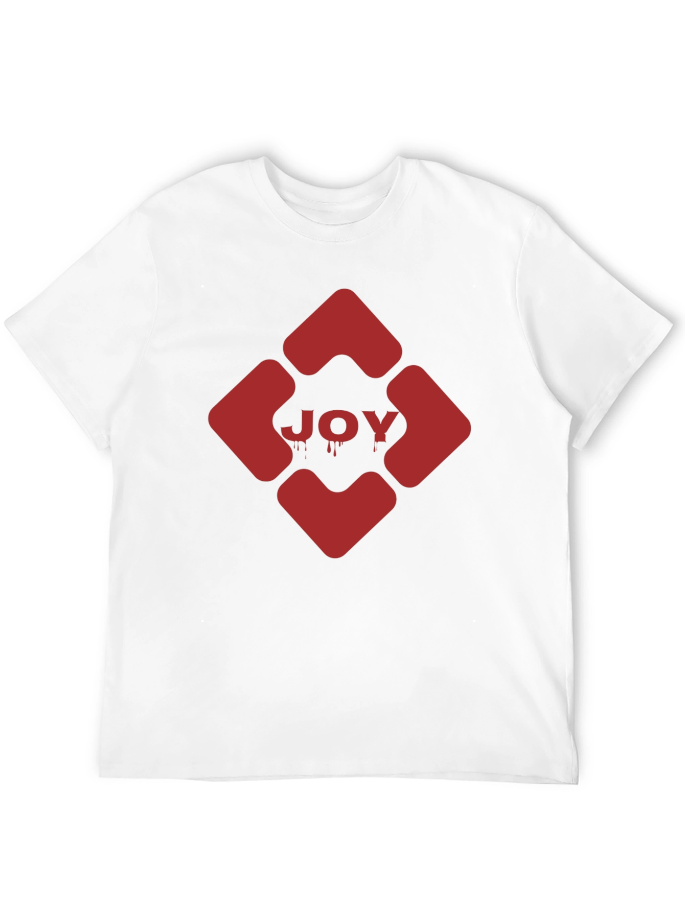 Black JOY Graphic Tee - Edgy Red Design on Black view 12