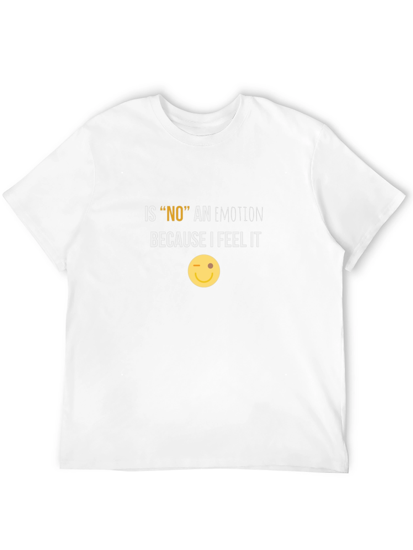 Black Funny "NO" Emotion Graphic Tee view 12