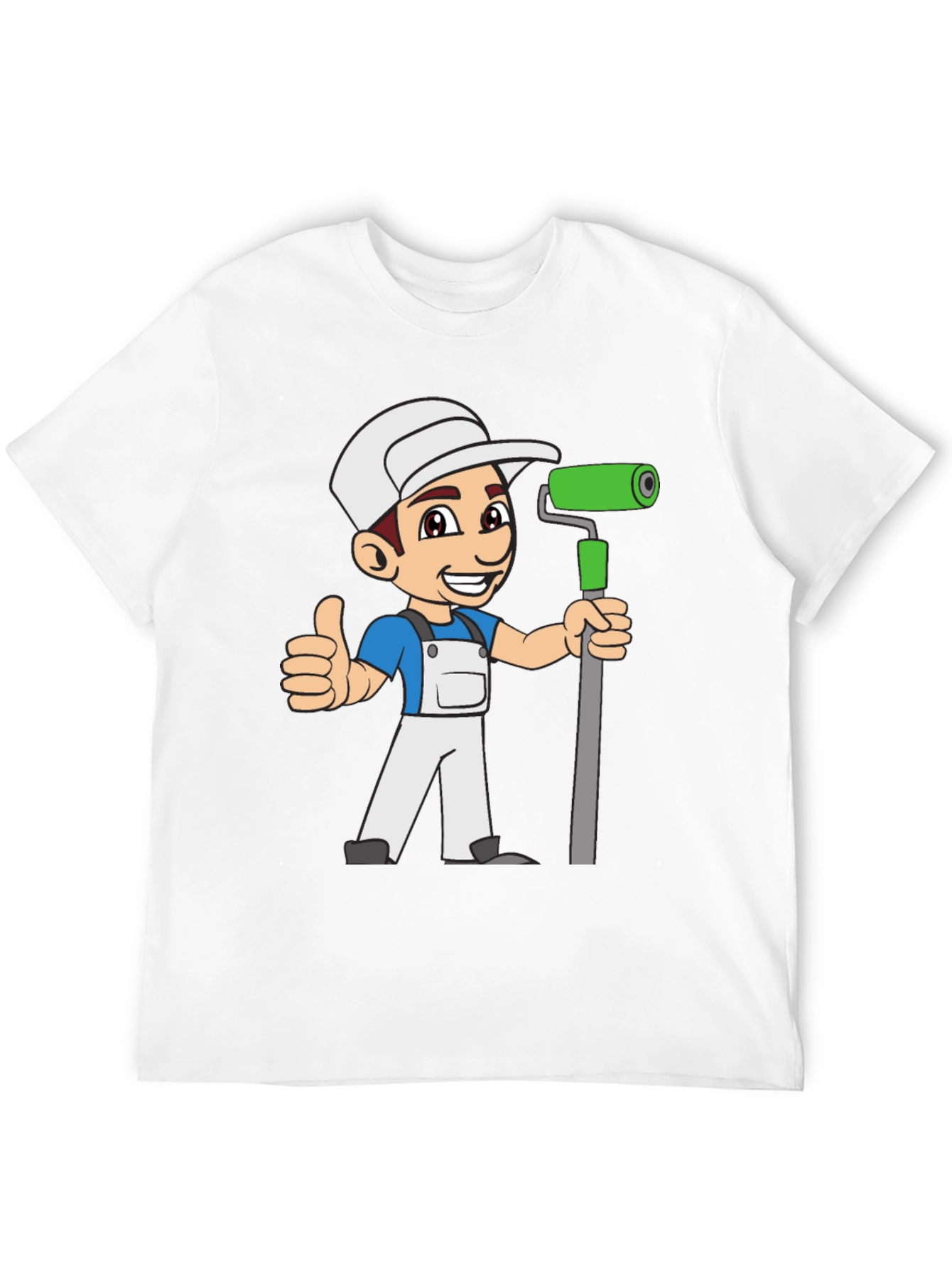 Black Painter Cartoon Graphic T-Shirt view 12