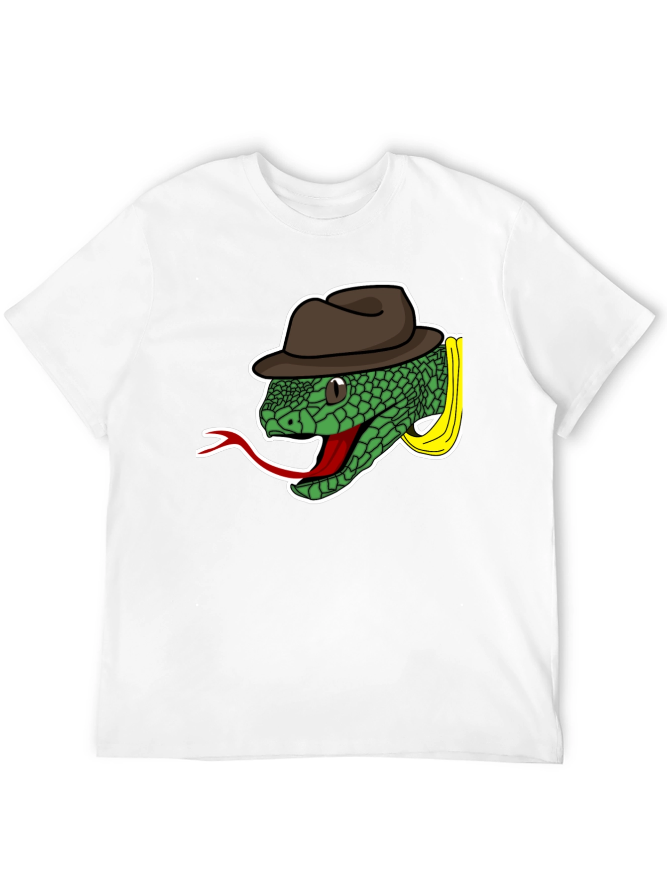 Black Snake with Fedora T-Shirt view 12