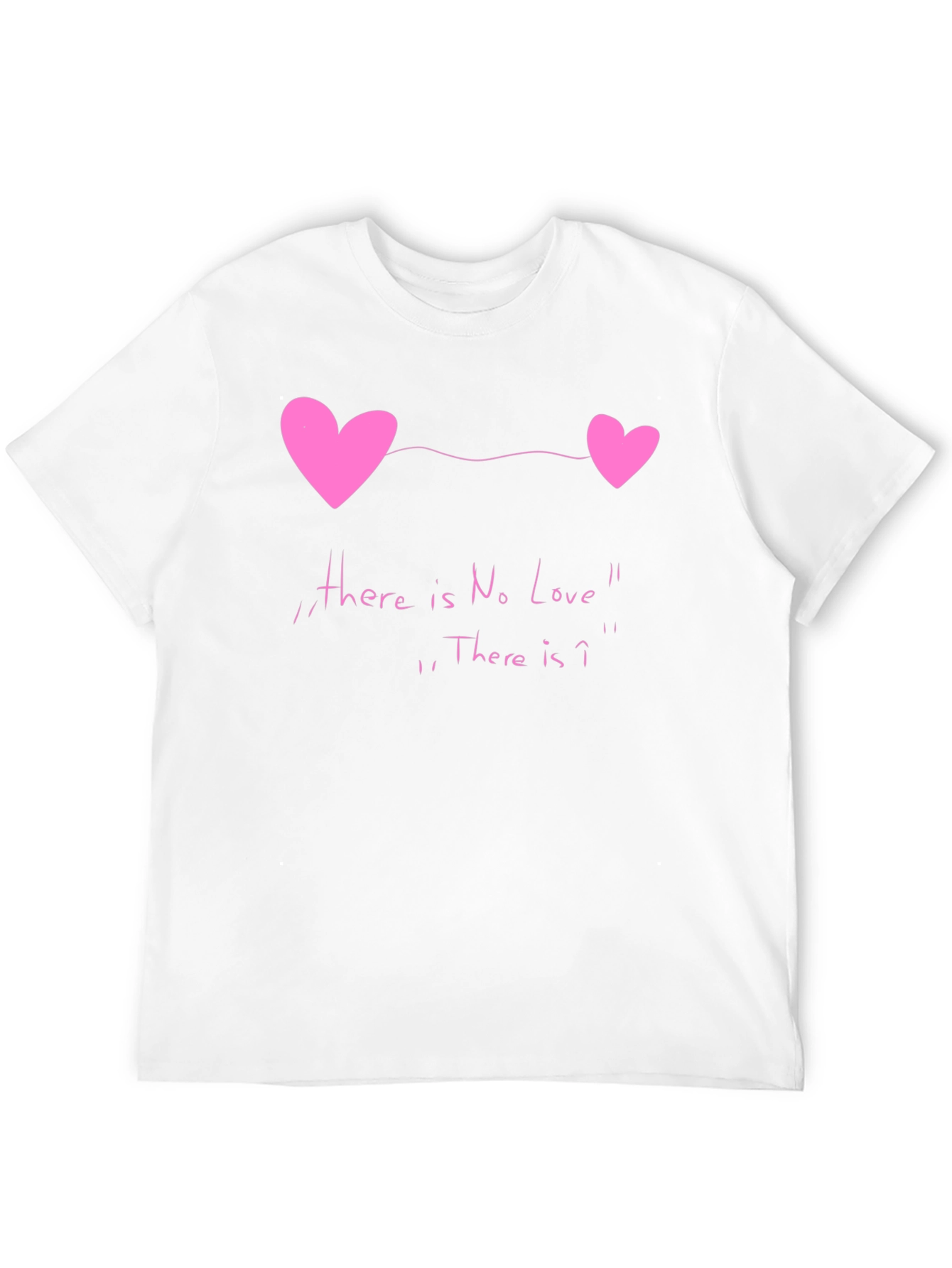 Black No Love Tee - Heart Graphic Novelty T-Shirt view 12