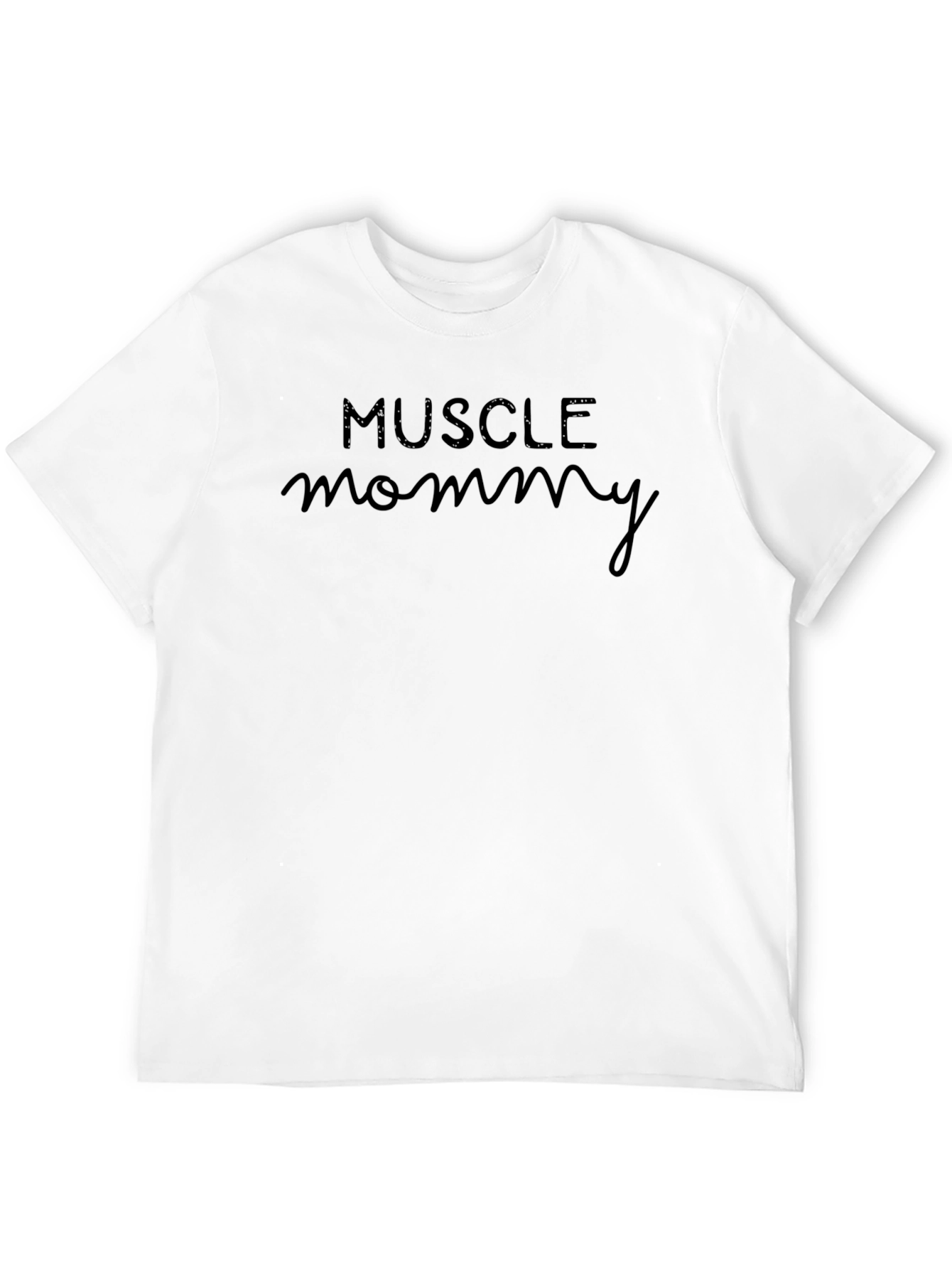 Black Muscle Mommy Black Graphic Tee view 12