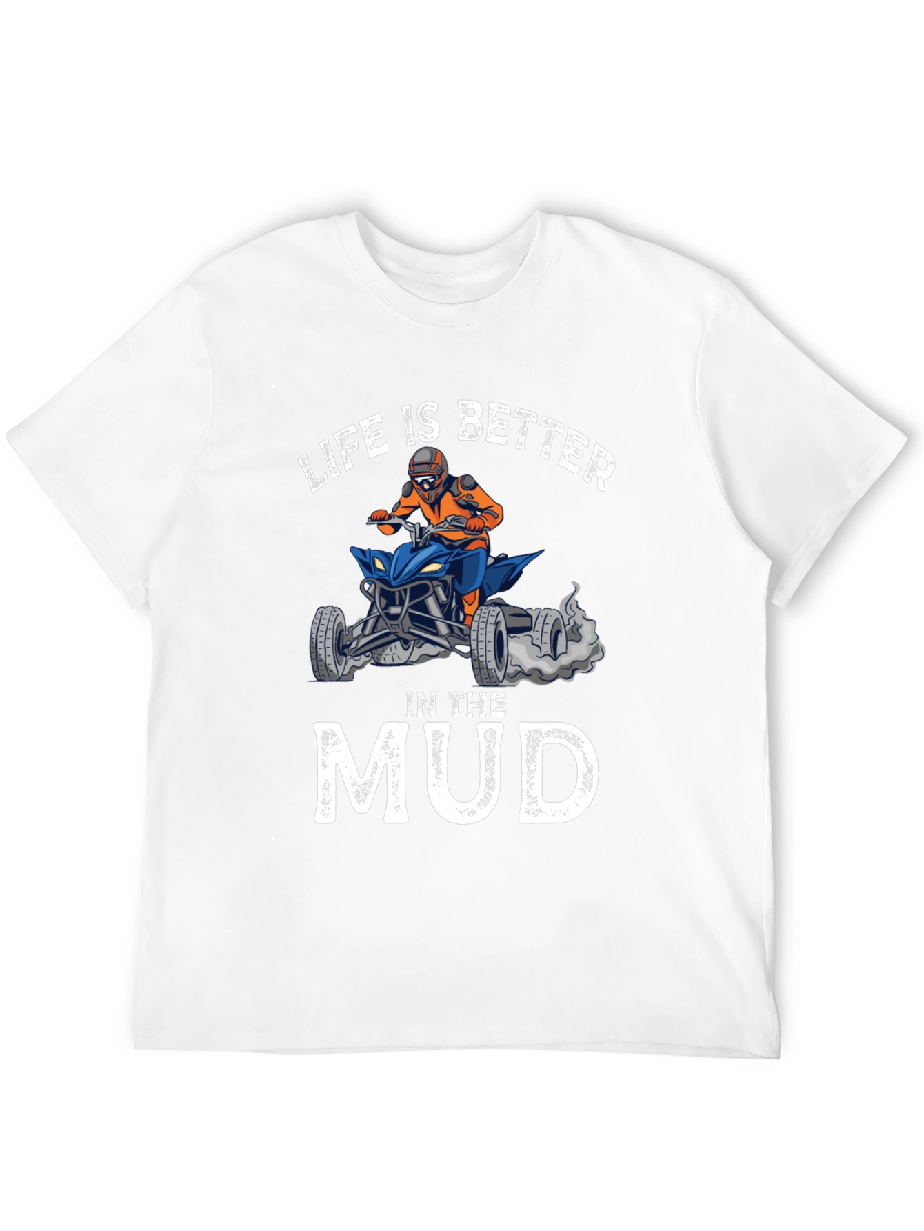 Black Life is Better in the Mud ATV T-Shirt view 12