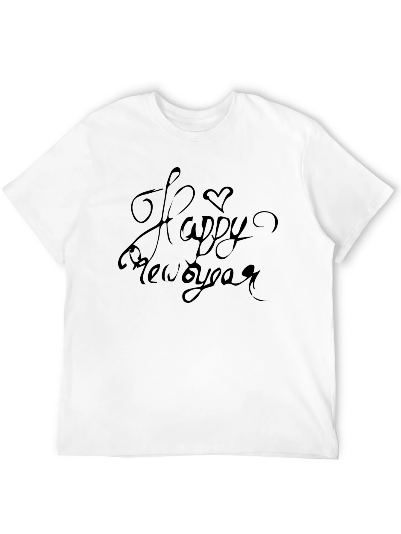 Black Happy New Year Black T-Shirt view 12