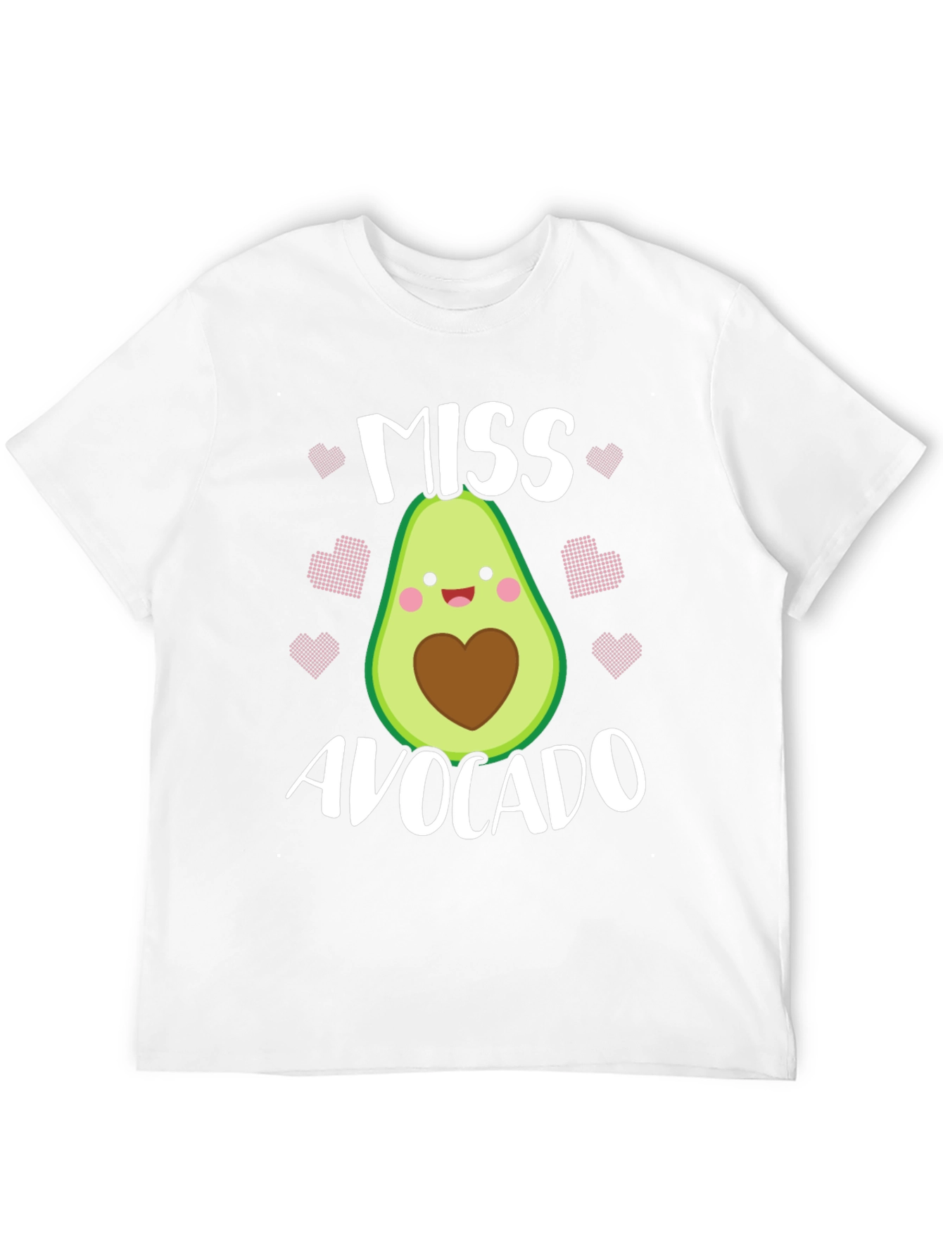 Black Miss Avocado T-Shirt - Cute Foodie Graphic Tee view 12