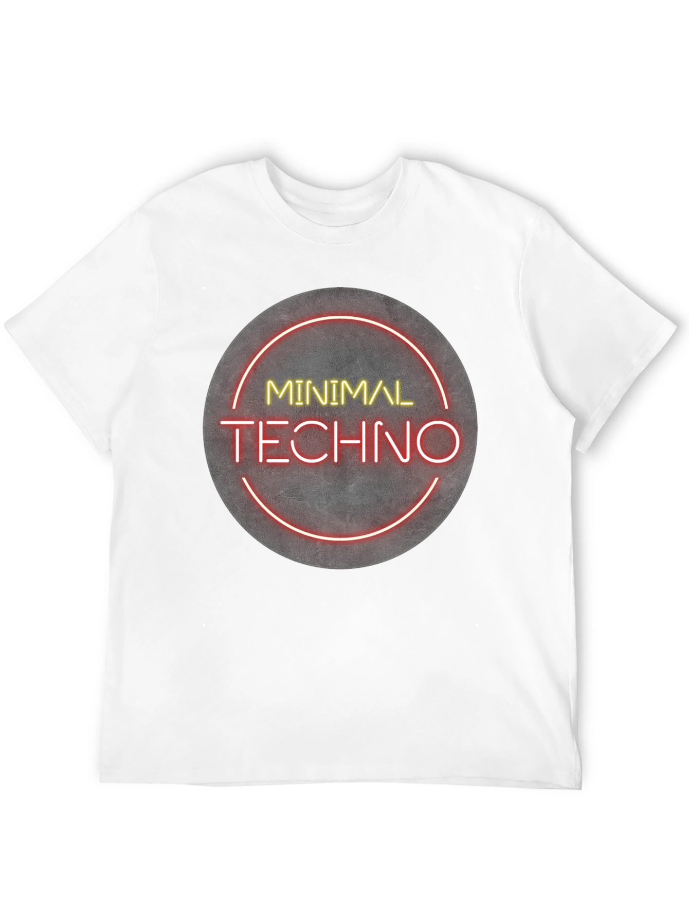 Black Minimal Techno Graphic Tee - Modern Music Shirt view 12