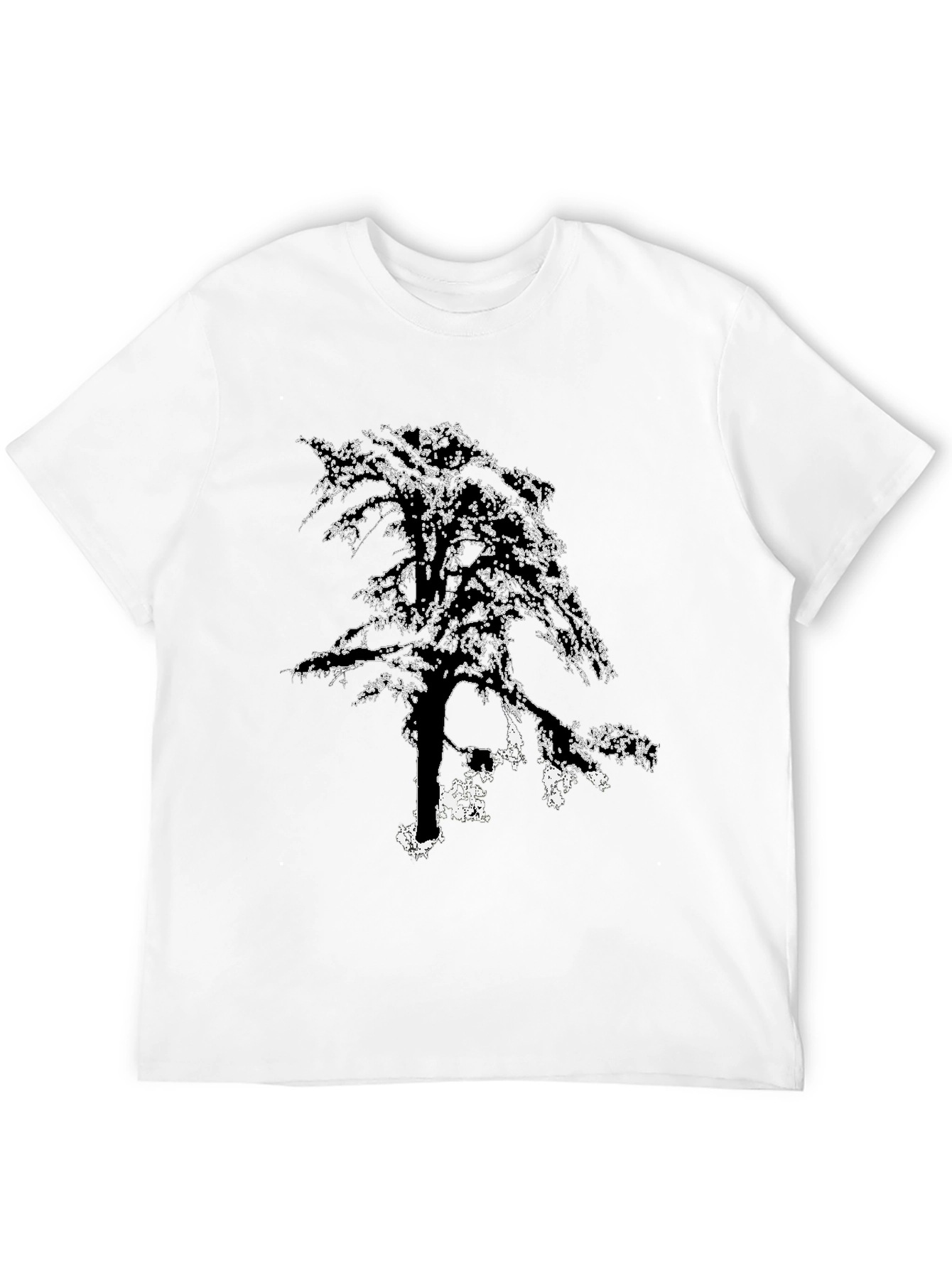 Black Tree Graphic T-Shirt - Black Cotton Tee view 12