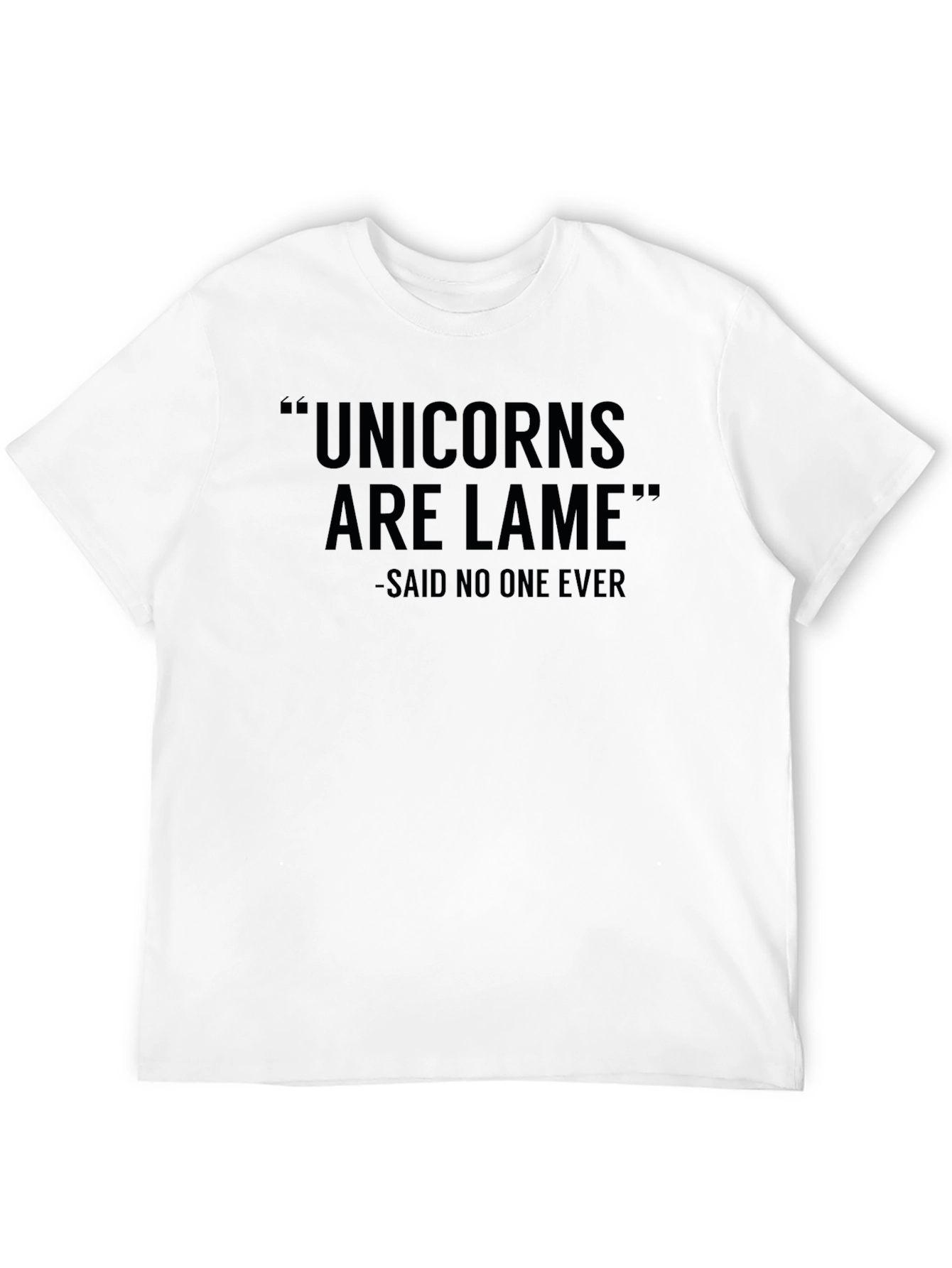 Black Unicorns Are Lame Funny Graphic Tee view 12