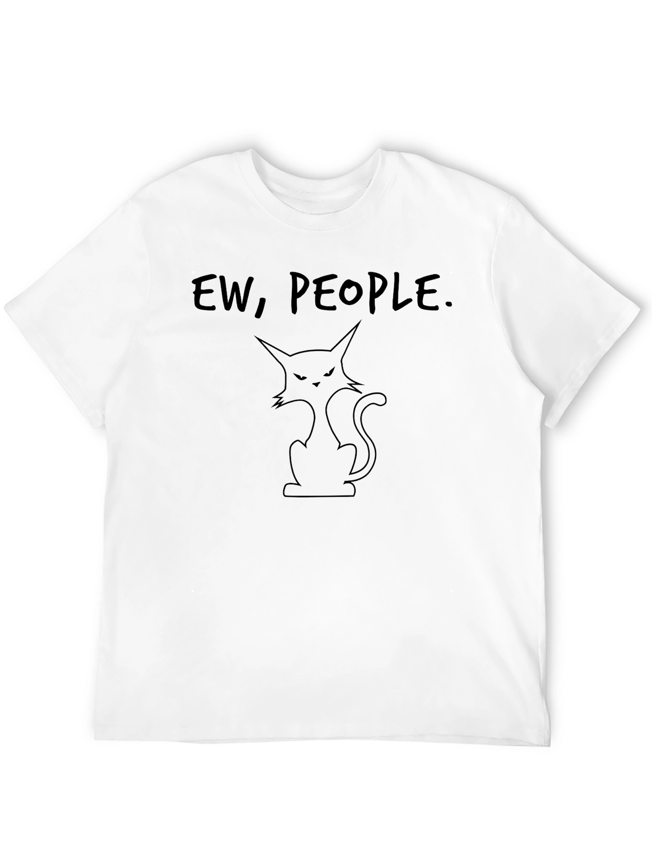 Black Ew, People Cat Graphic T-Shirt view 12