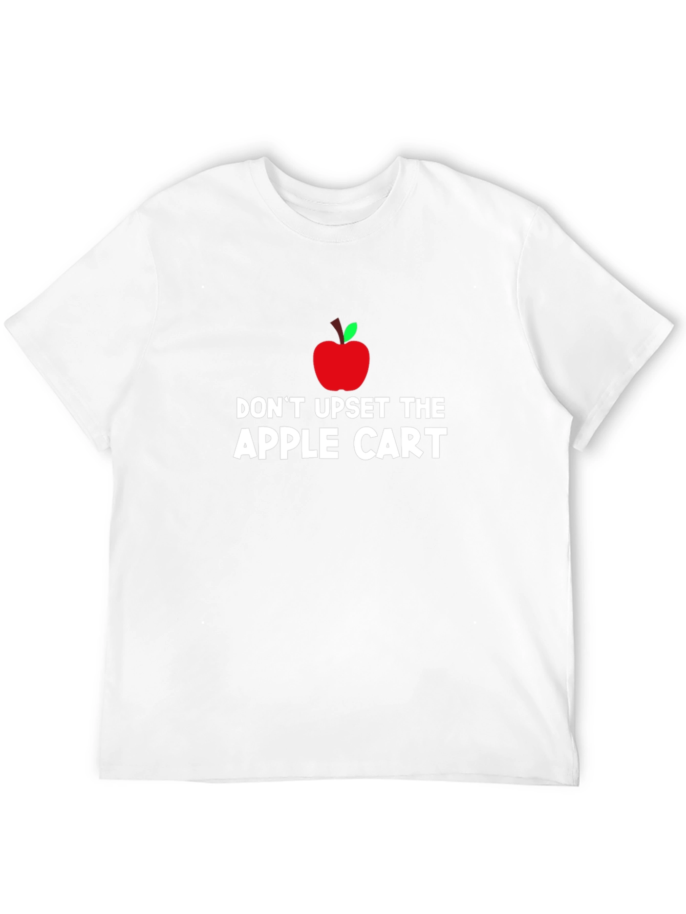Black Don't Upset The Apple Cart T-Shirt - Black view 12