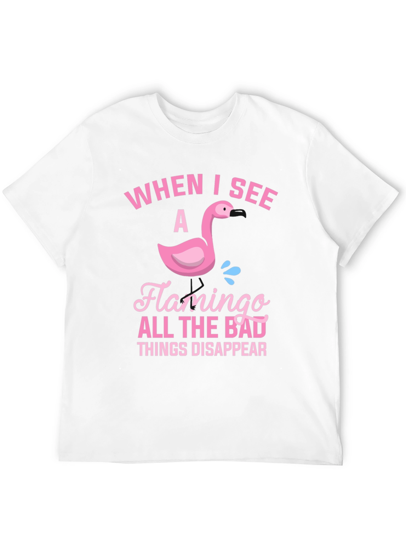 Black Flamingo T-Shirt: When I See A Flamingo... view 12