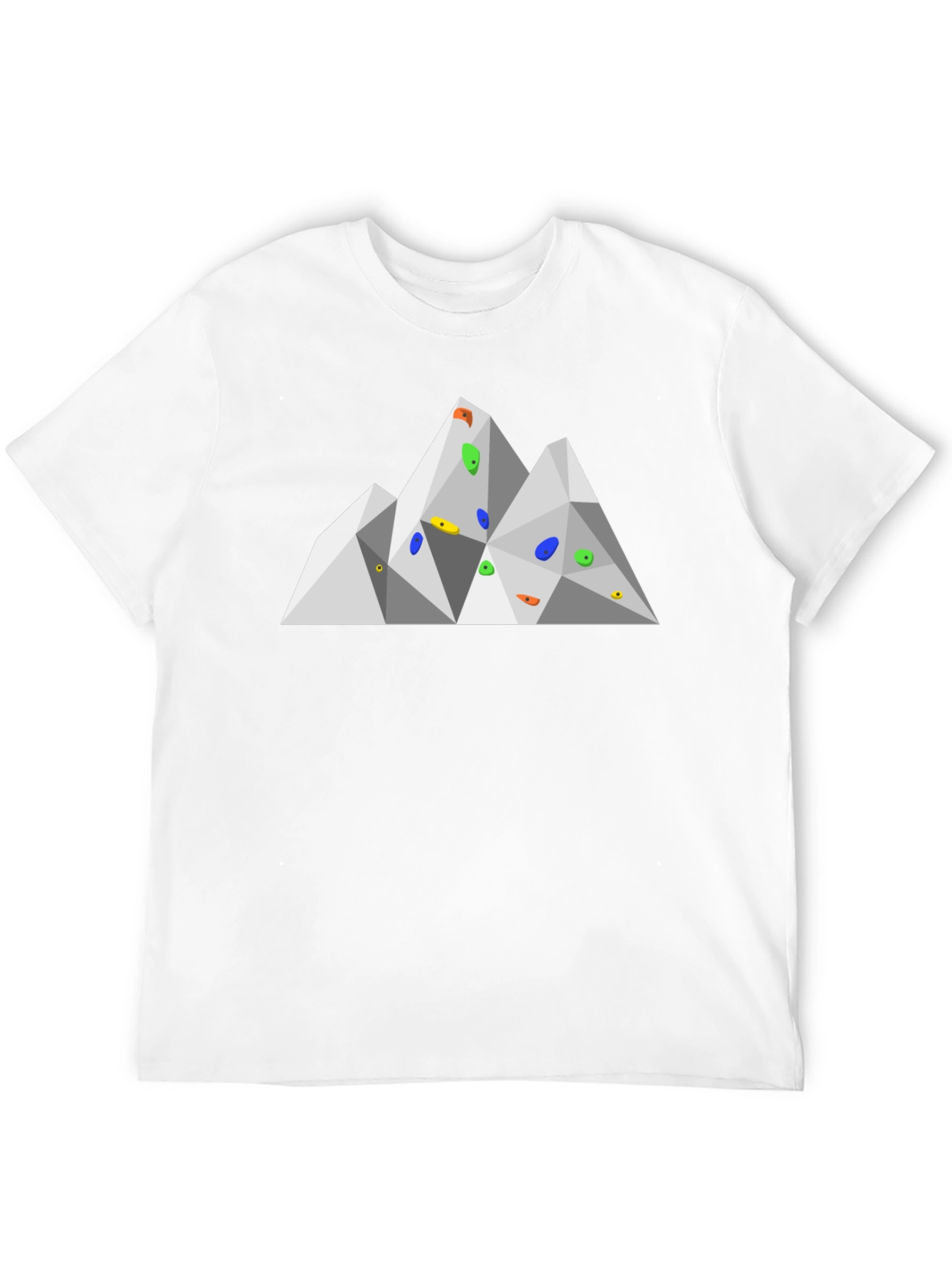Black Geometric Mountain Climbing T-Shirt view 12