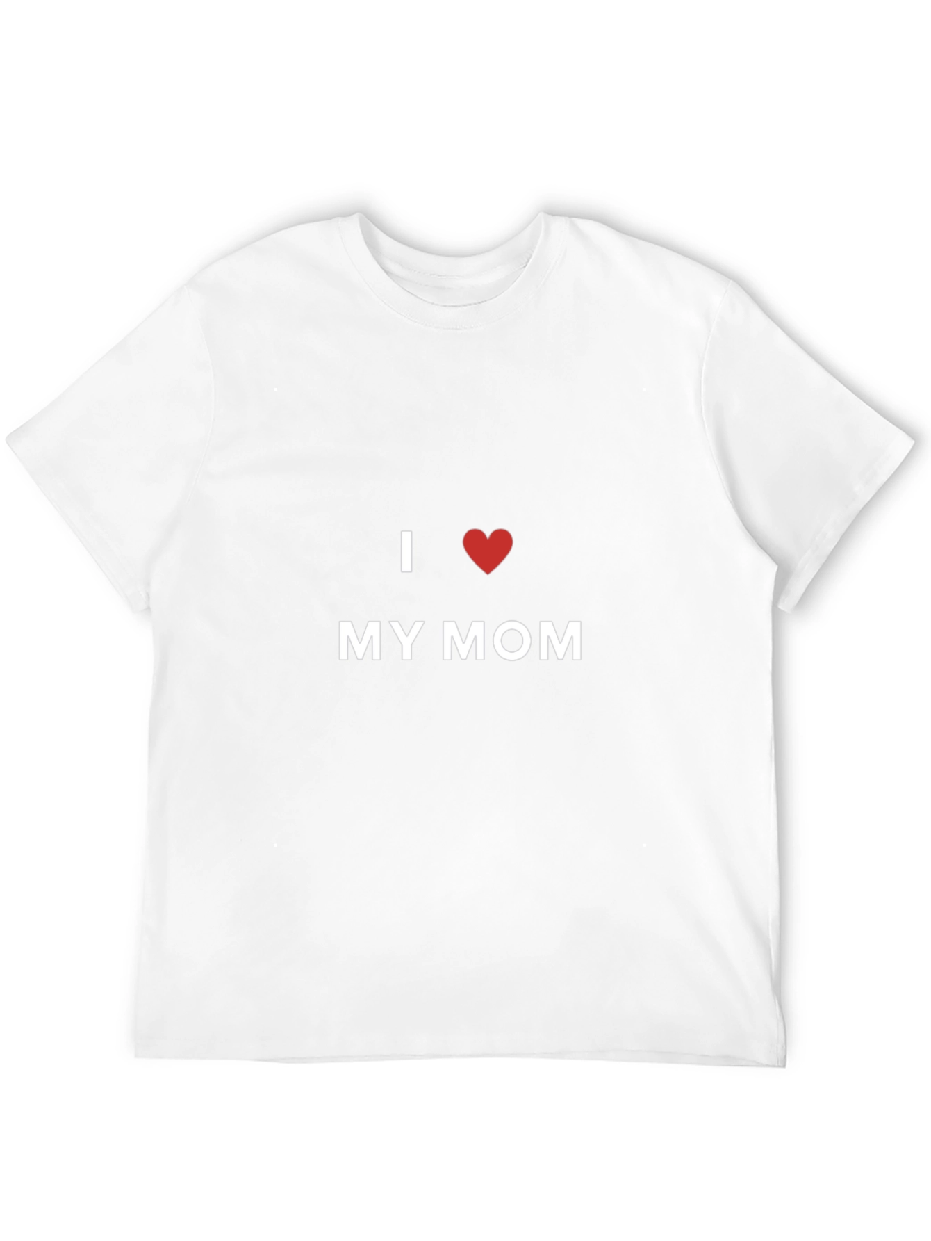 I Love My Mom Black T-Shirt - 12