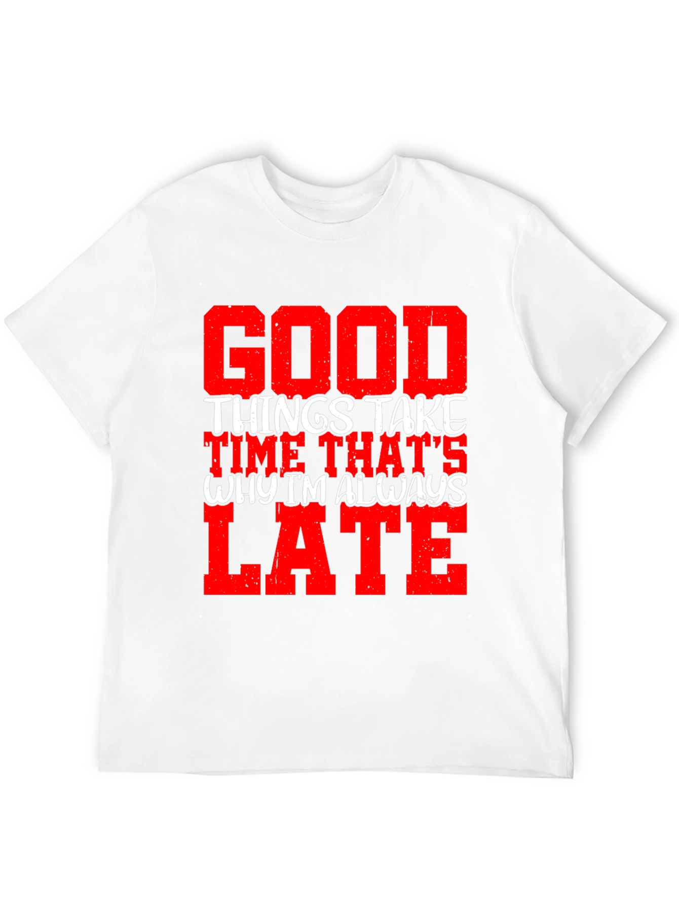 Black Good Things Take Time Men's Graphic Tee view 12