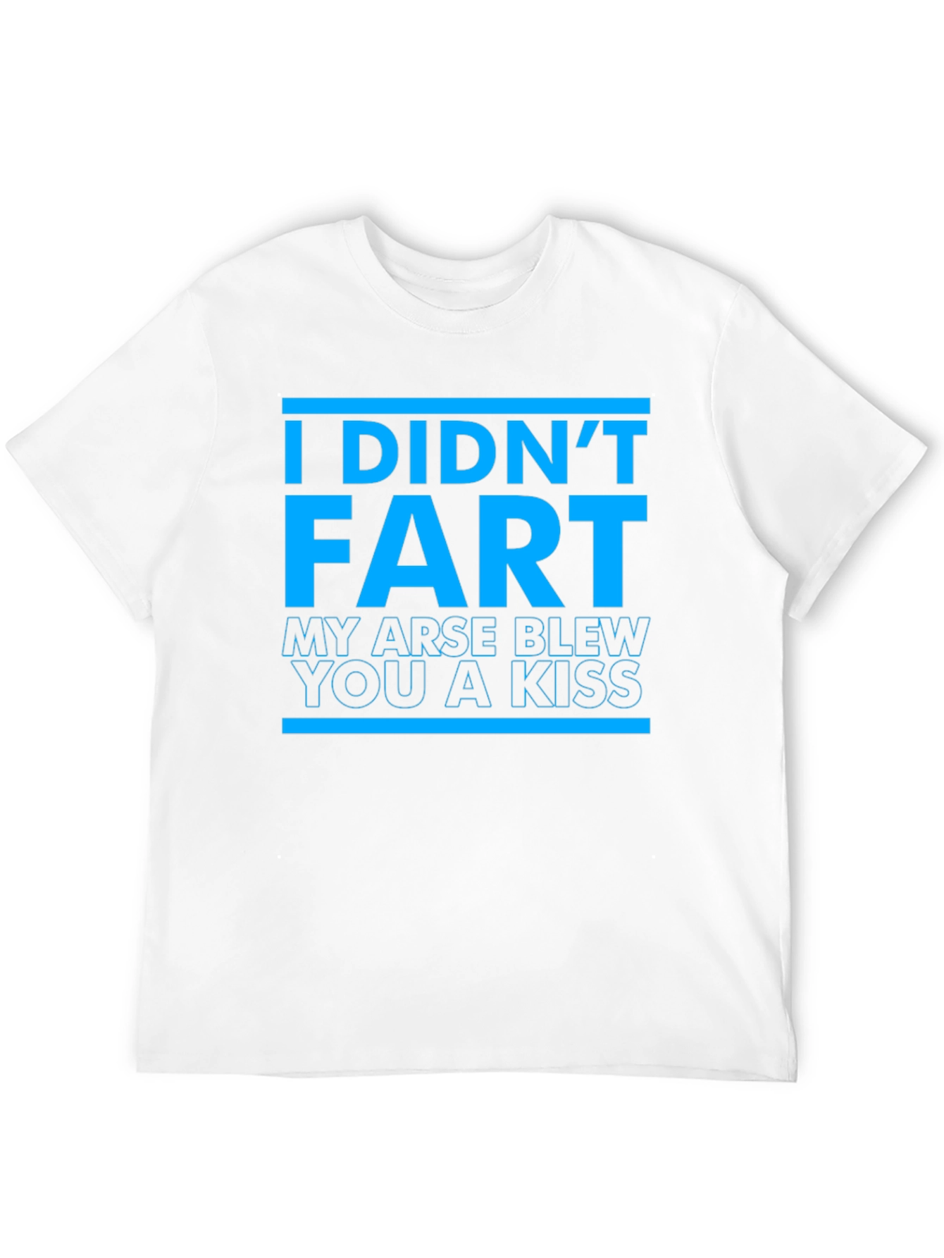 Black Funny "I Didn't Fart" Graphic T-Shirt view 12