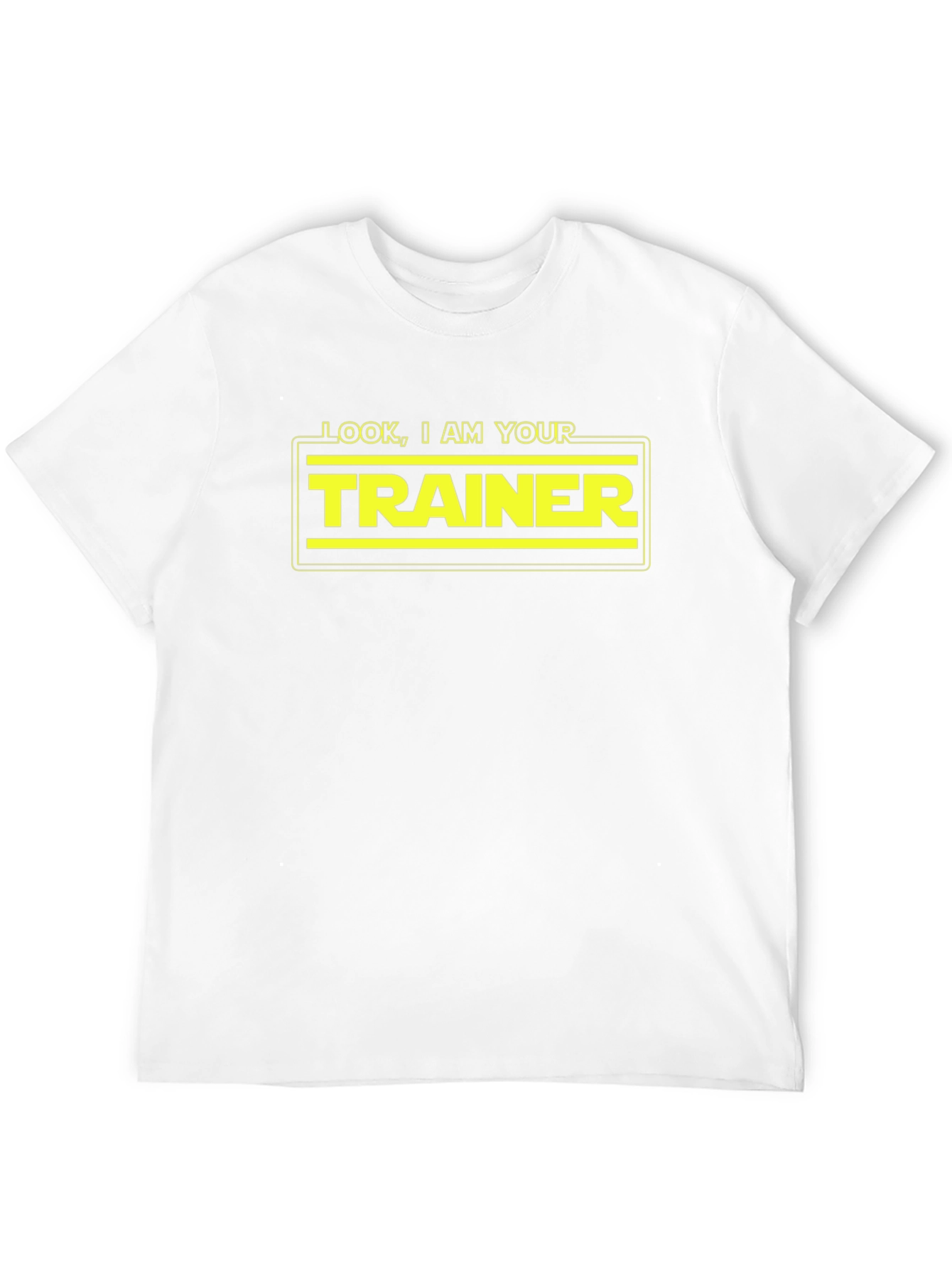 Black Look I Am Your Trainer T-Shirt - Funny Star Wars Inspired Gym Tee view 12