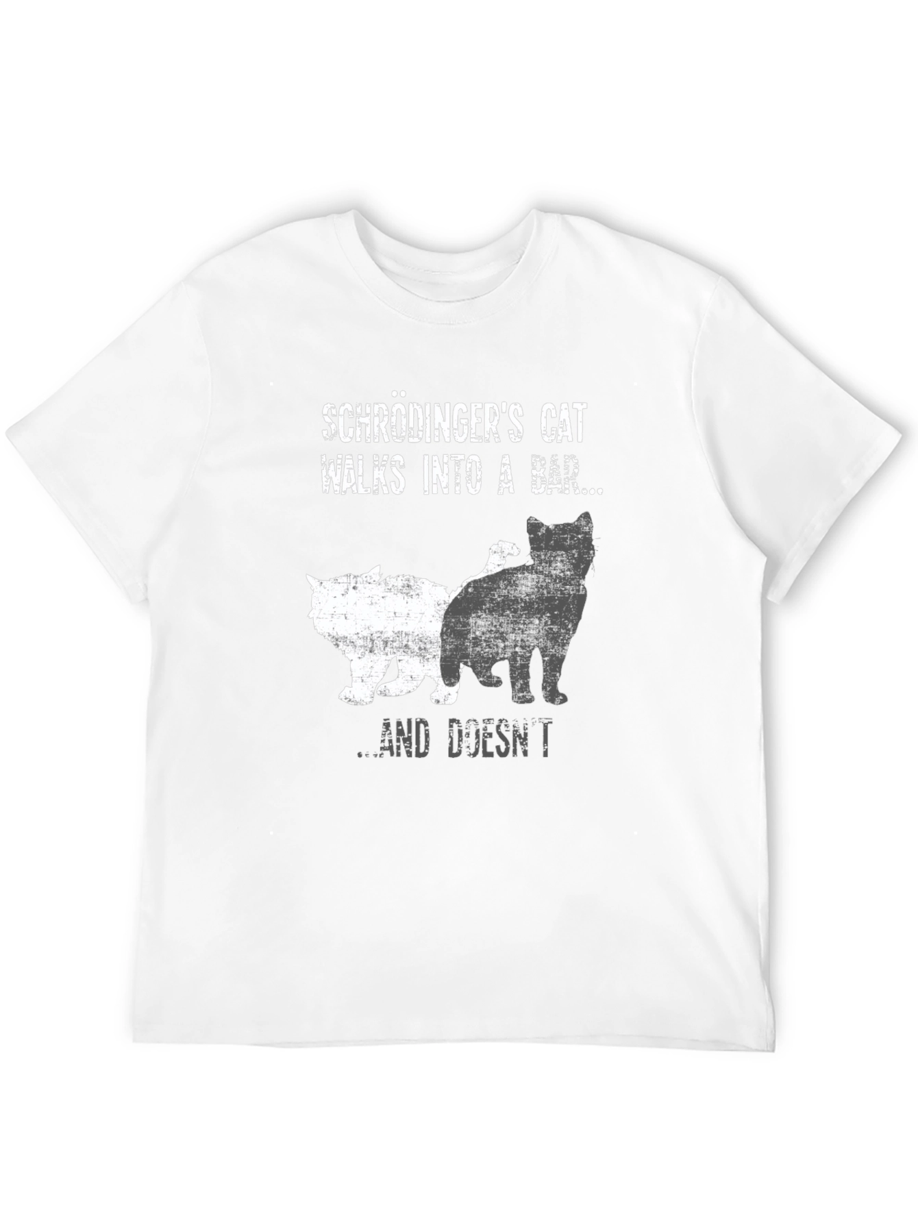Black Schrödinger's Cat Novelty T-Shirt view 12