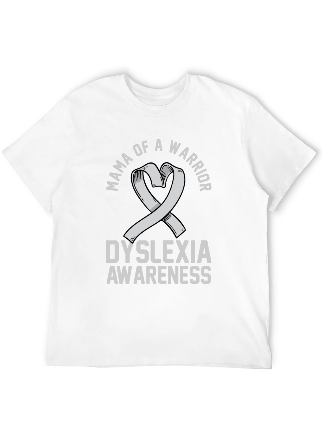 Black Mama of a Warrior Dyslexia Awareness T-Shirt view 12