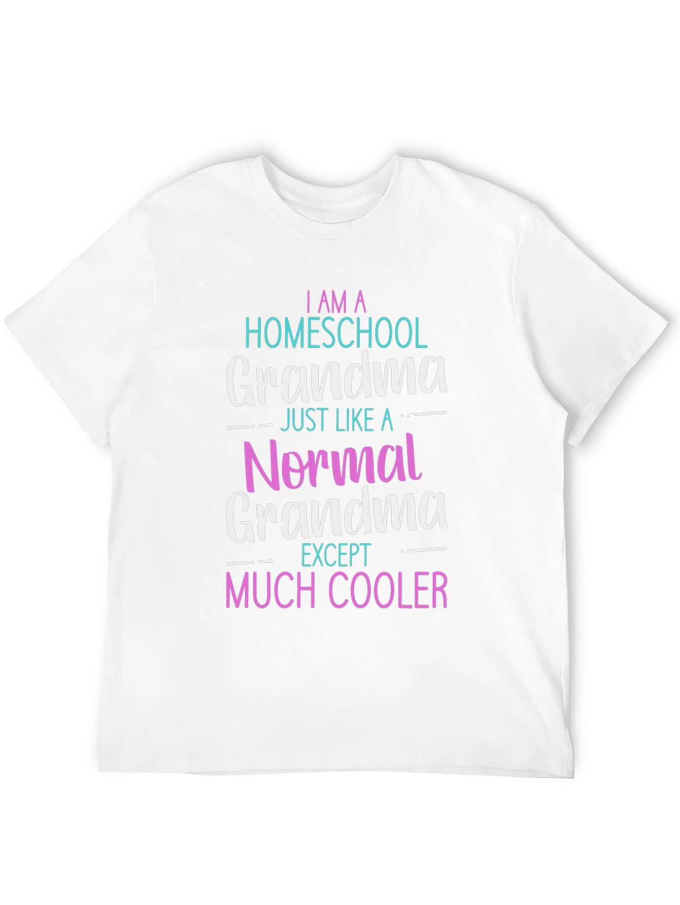 Black Homeschool Grandma T-Shirt - Novelty Graphic Tee view 12