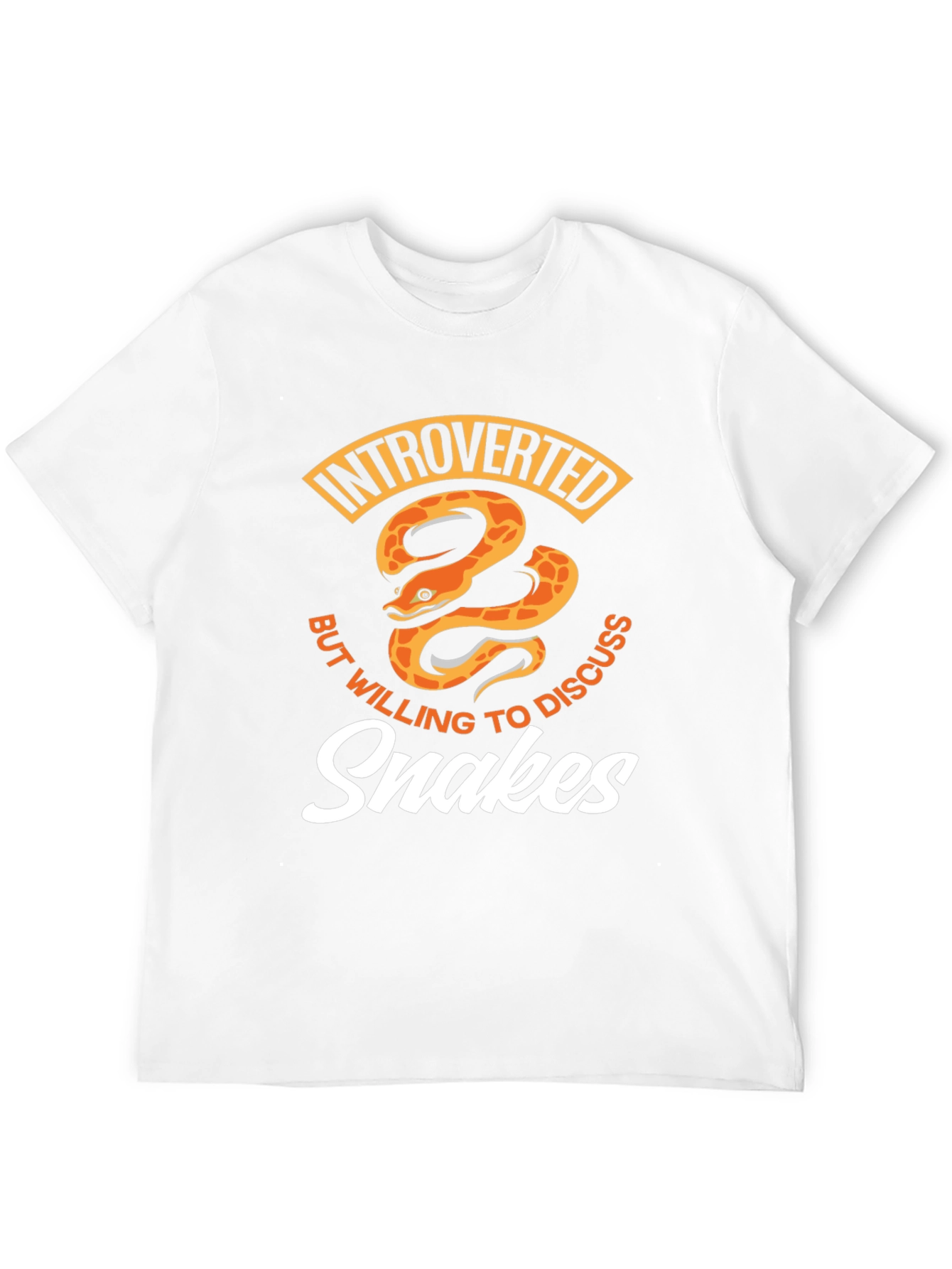 Black Introverted Snake Lover T-Shirt view 12