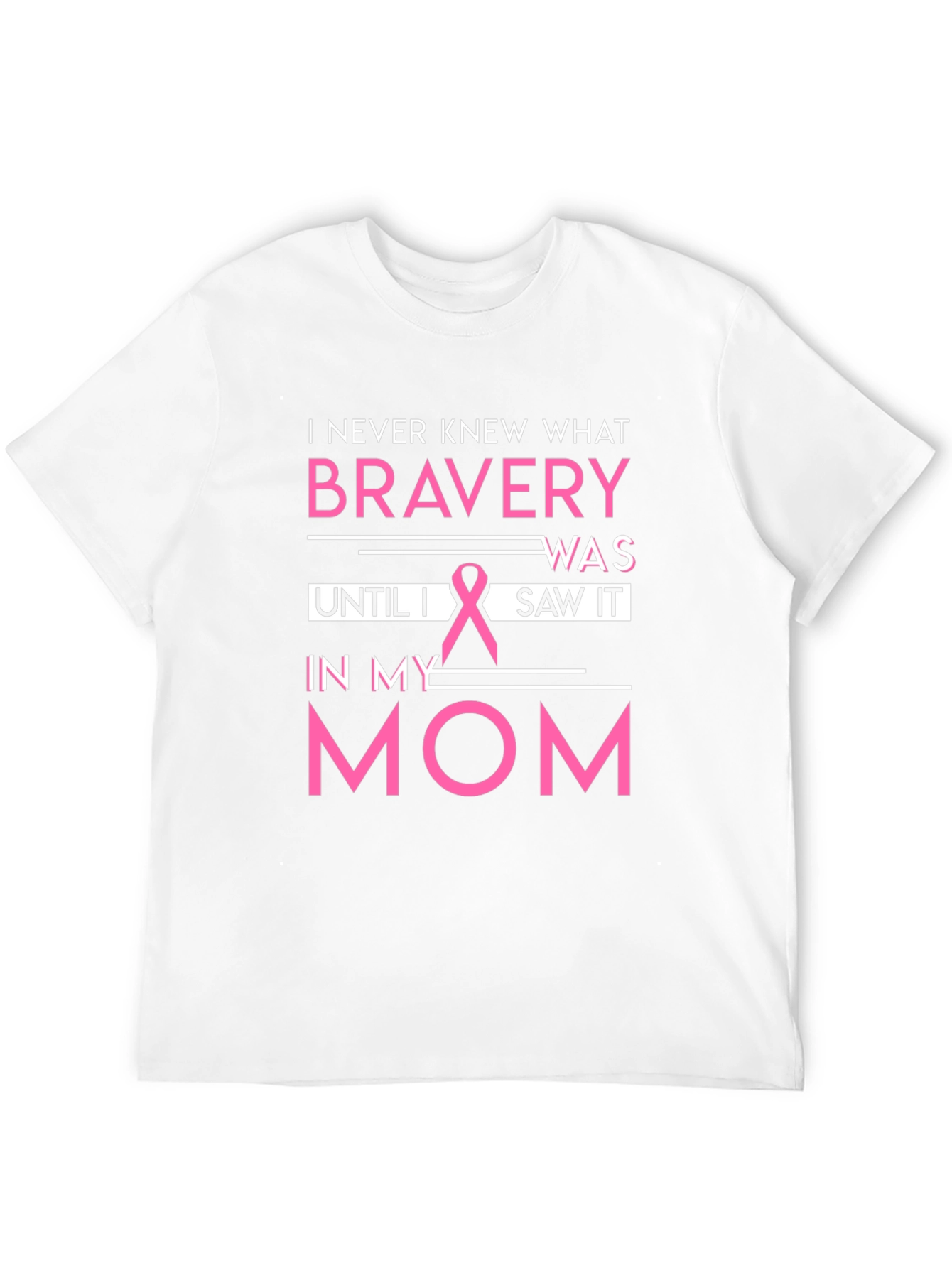Black Bravery Breast Cancer Awareness Black T-Shirt view 12