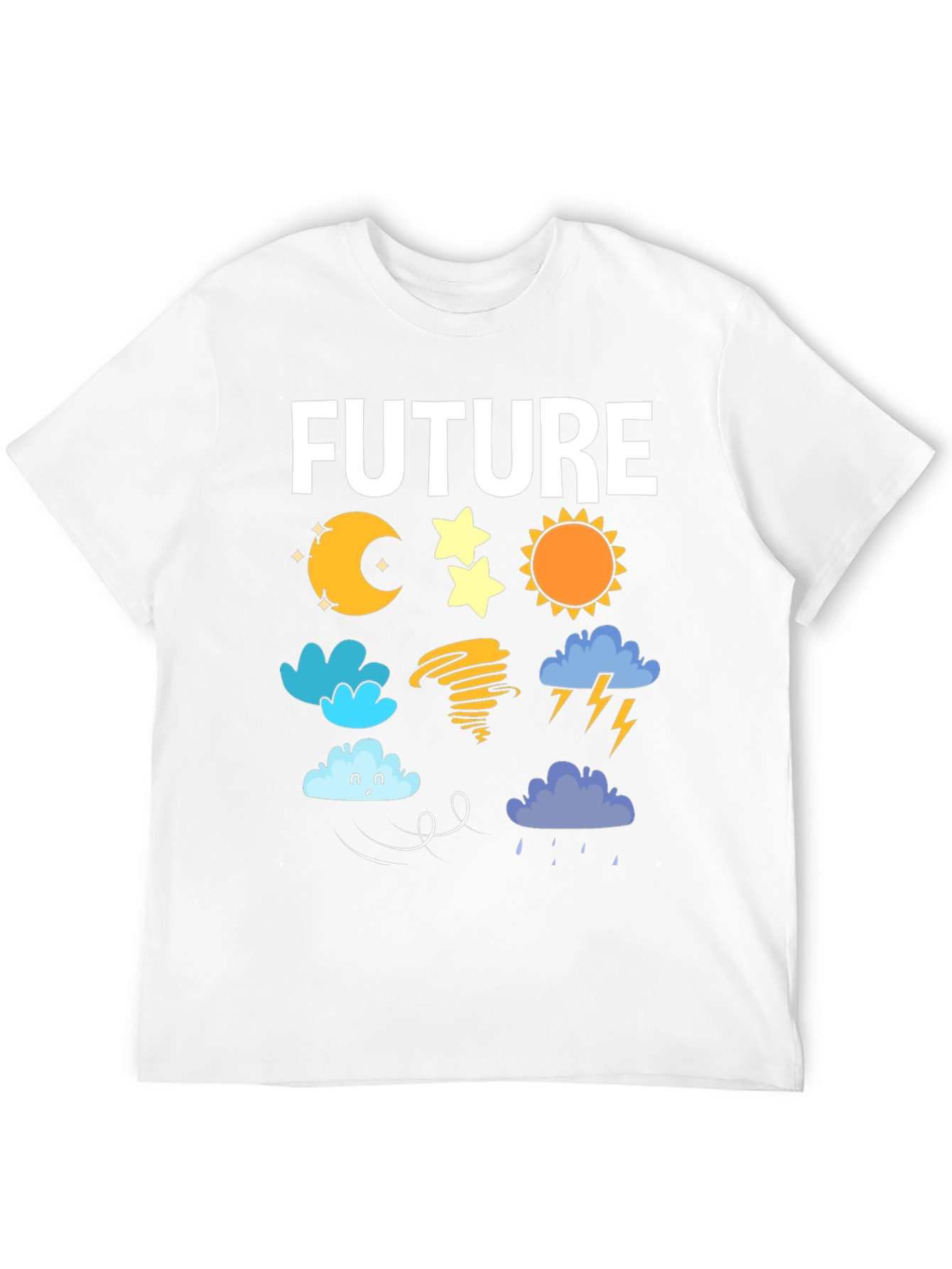 Black Future Weather Forecast T-Shirt | Novelty Tee view 12