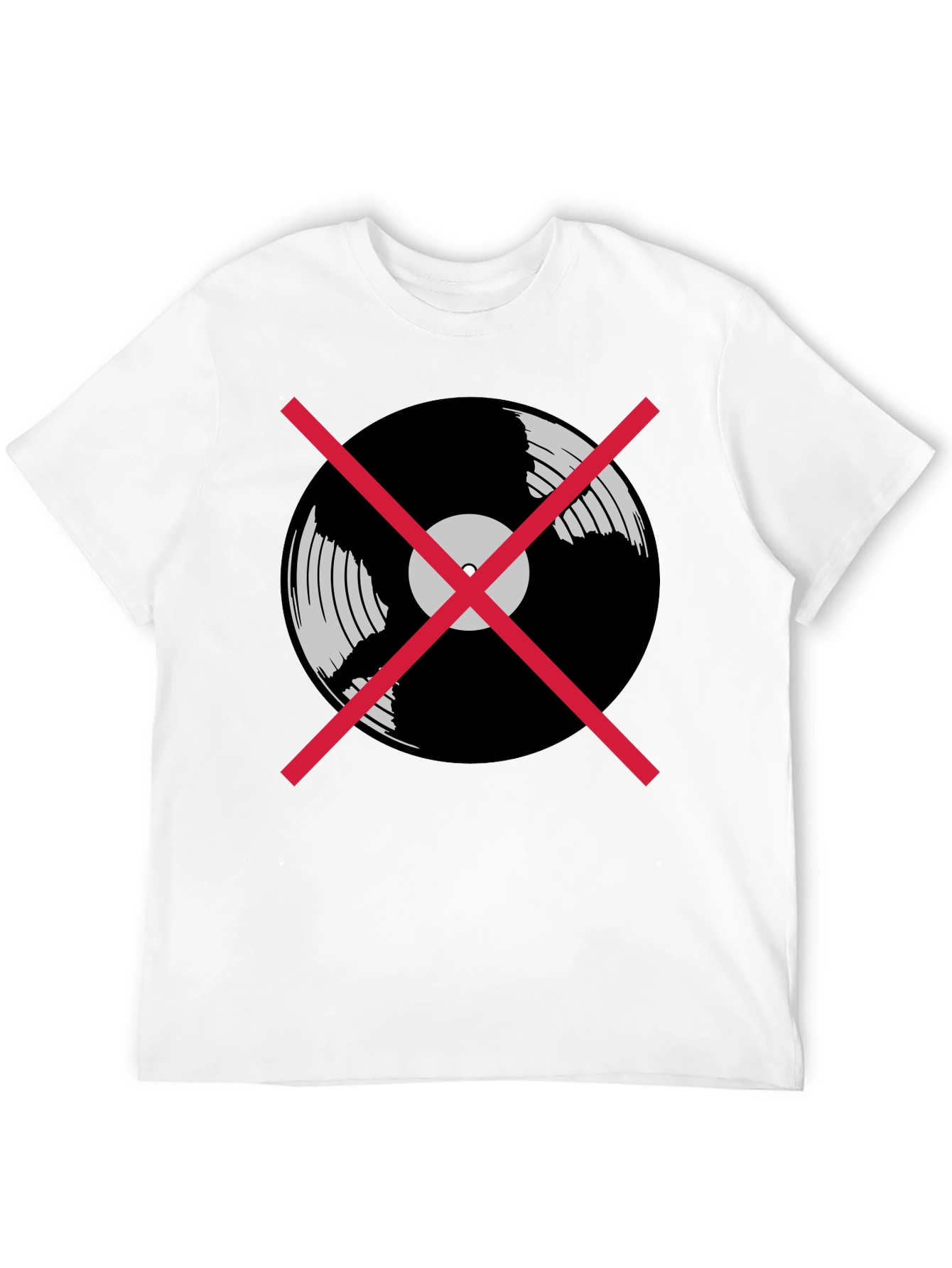Black No Vinyl T-Shirt - Music Lover Tee view 12