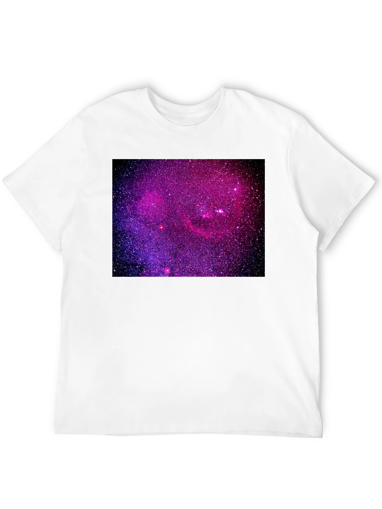Black Galaxy Print Black T-Shirt view 12
