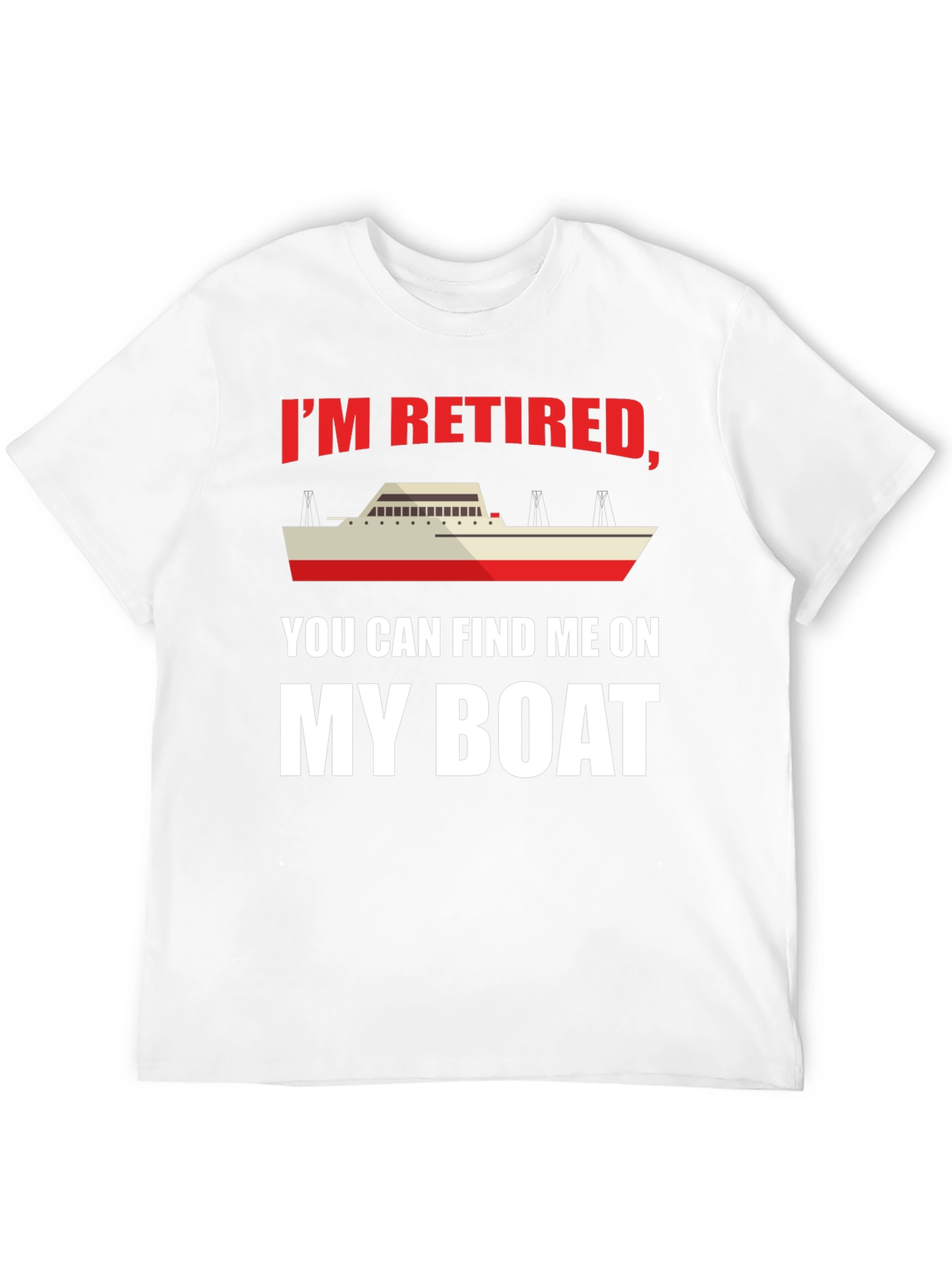 Black Retired Boat Lover T-Shirt view 12