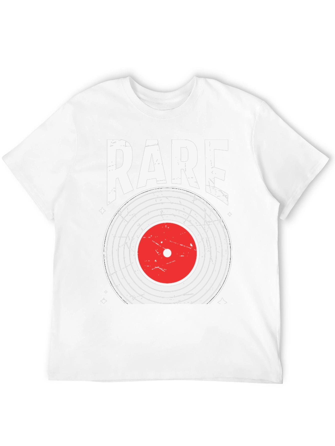 Black Rare Vinyl Record Graphic Tee - Black Cotton Blend Shirt view 12