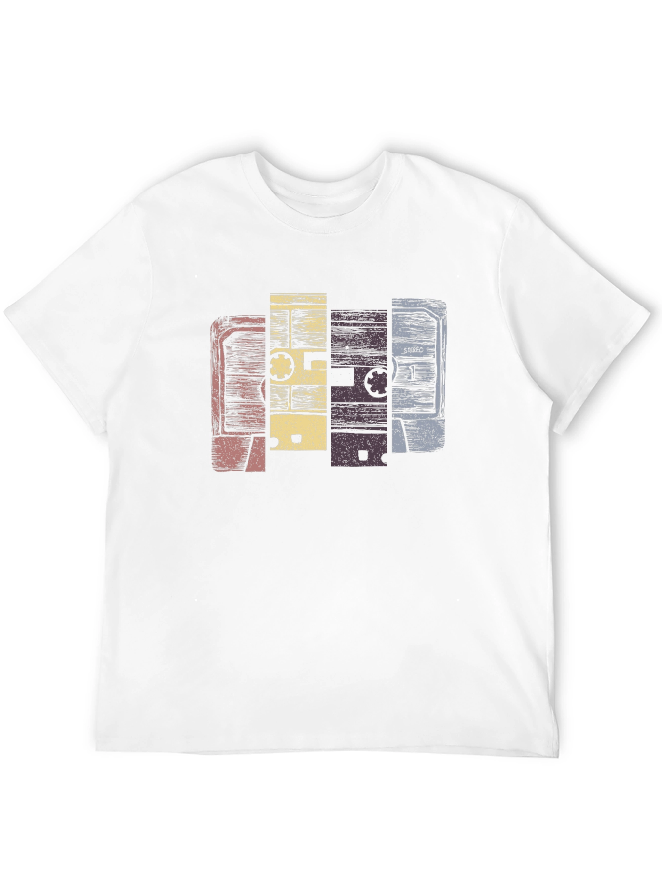 Black Vintage Cassette Tape Graphic T-Shirt view 12