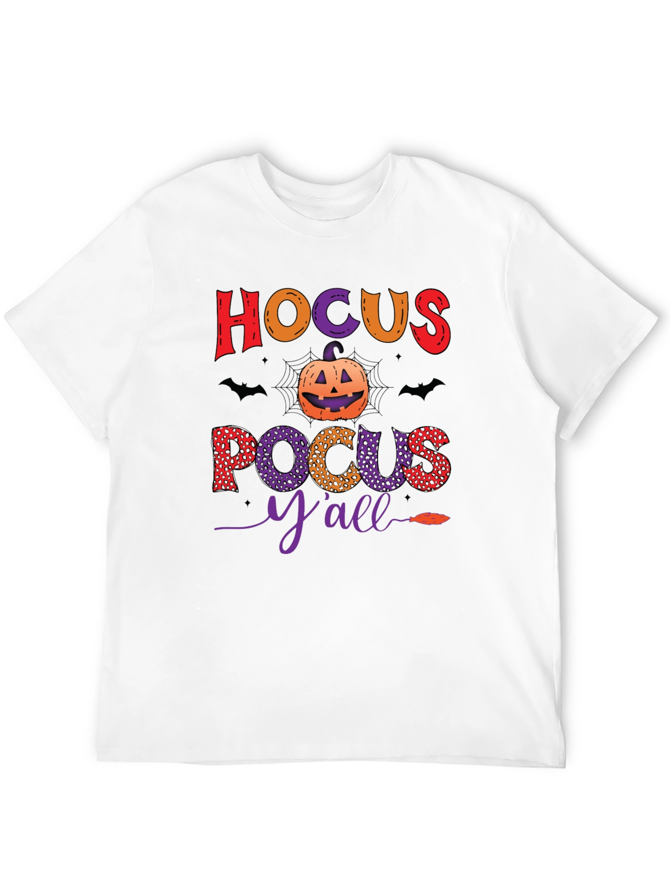 Black Hocus Pocus Y'all Halloween T-Shirt view 12