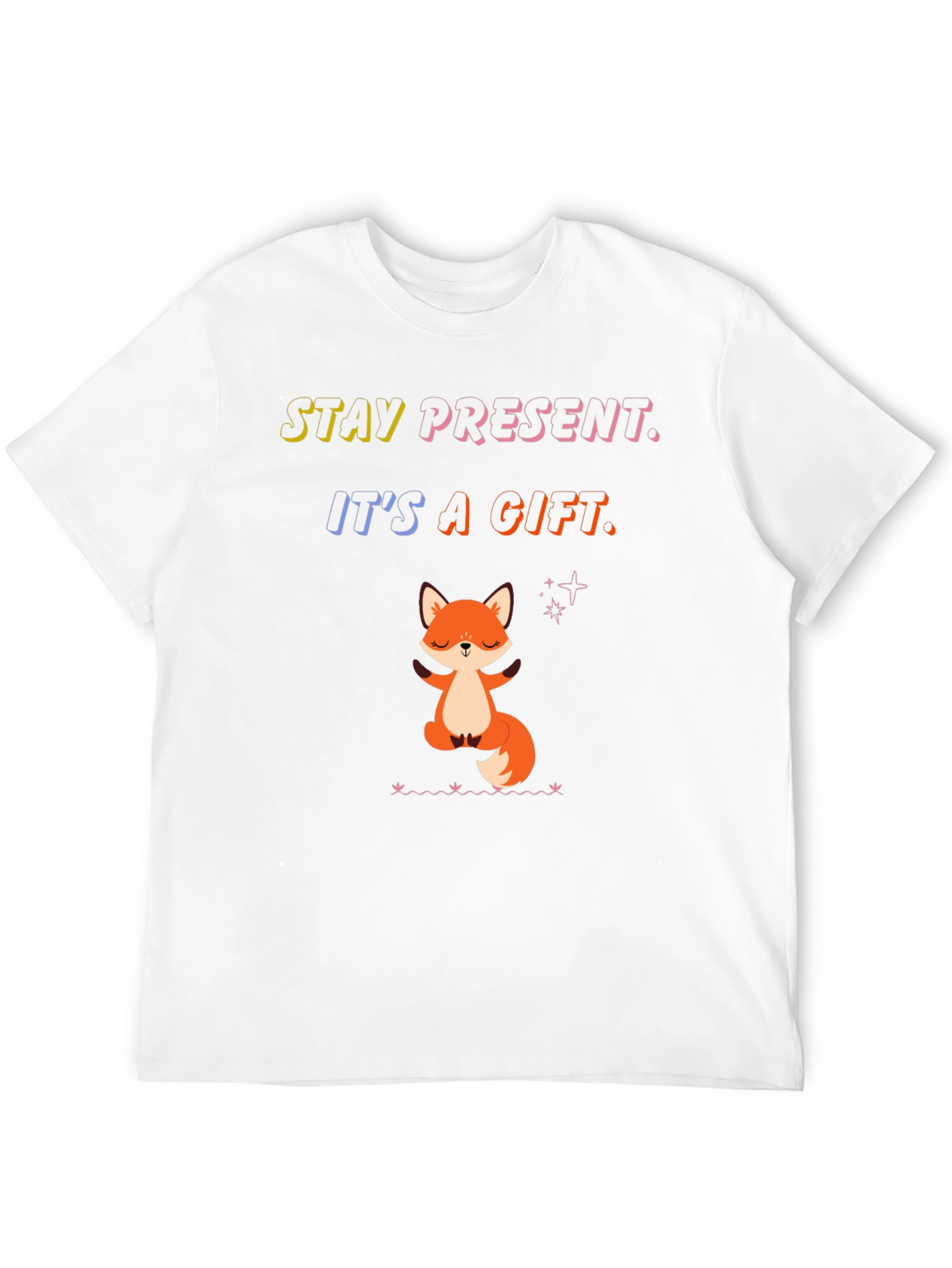 Stay Present Fox Graphic Tee - Comfort Fit - 12